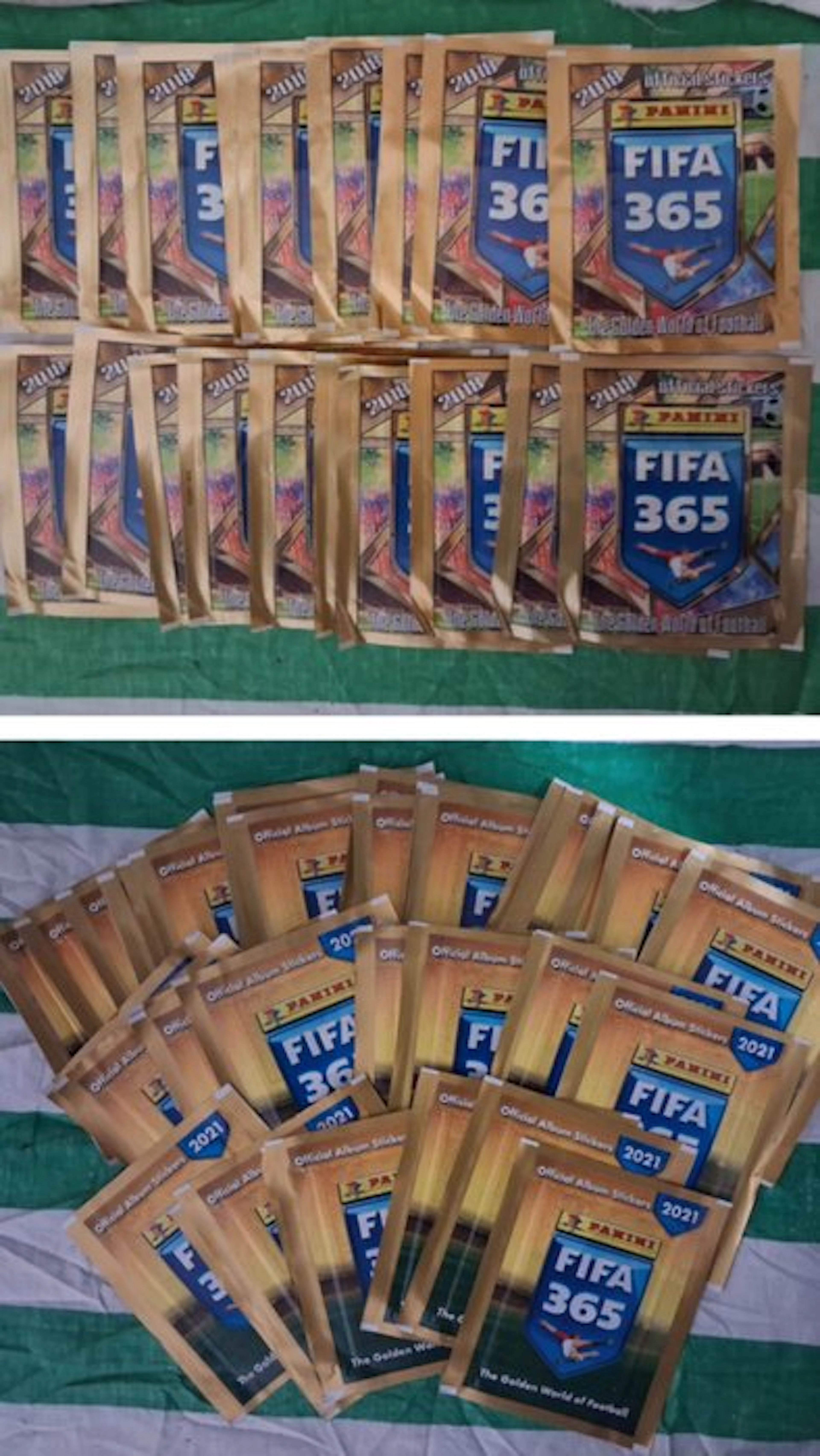 2020/21, 2018 Panini Panini FIFA 365 150 pakjes stickers...