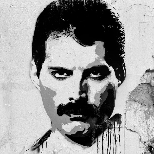 David Law (1967) - Freddie Mercury (Stencil)