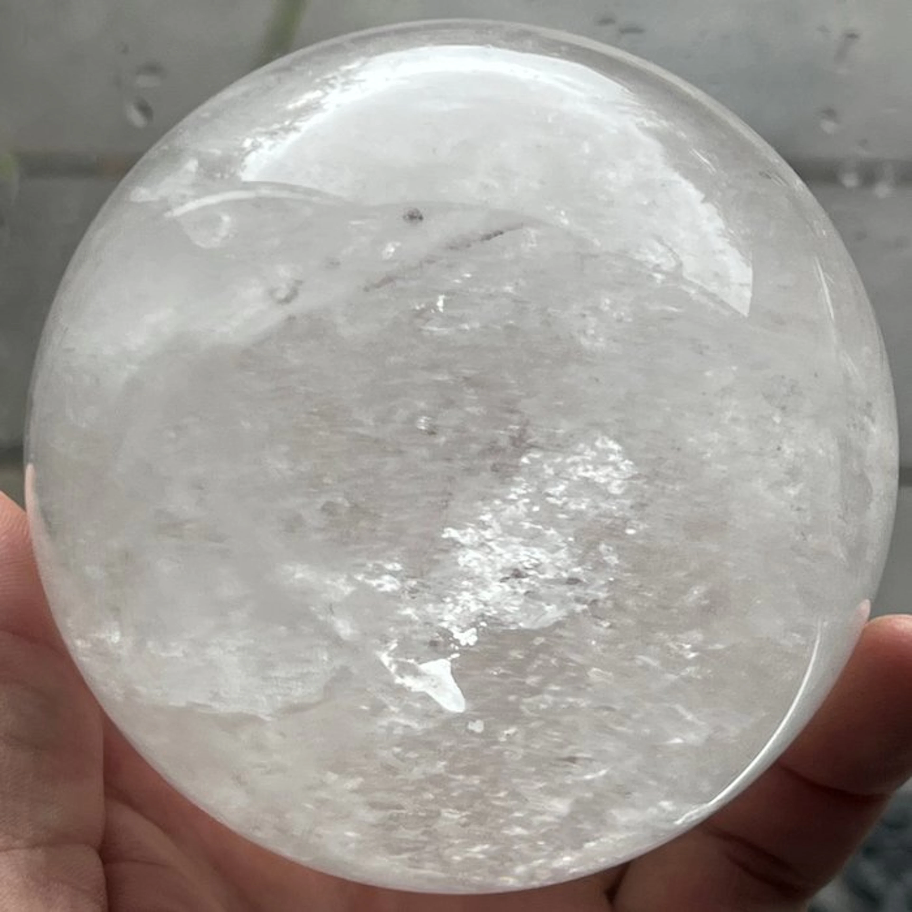 Mountain Crystal Clear Quality sphere Crystal - Height...