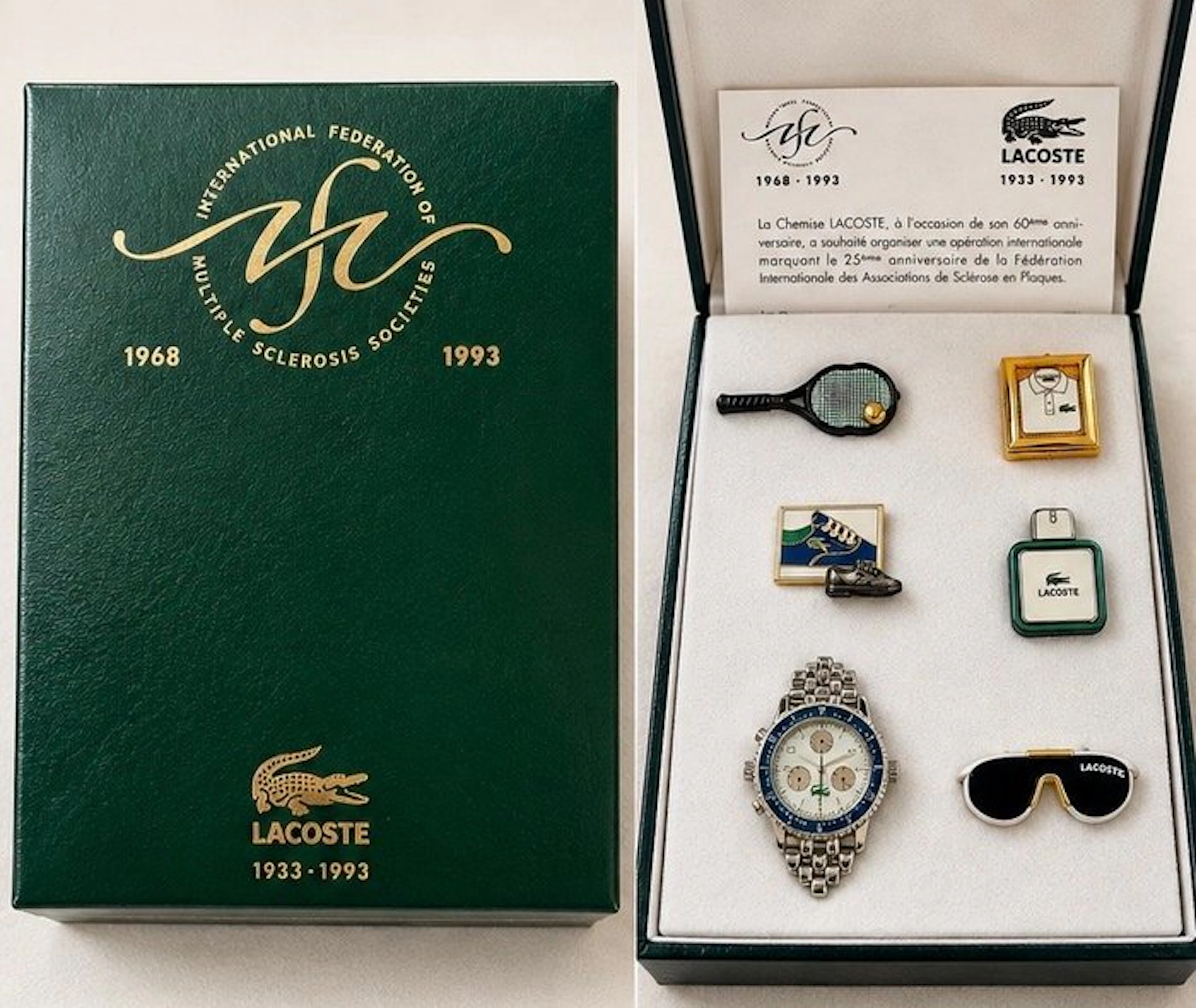 Lacoste - Coffret 60 eme anniversaire 1968-1993 - Fashion accessories set