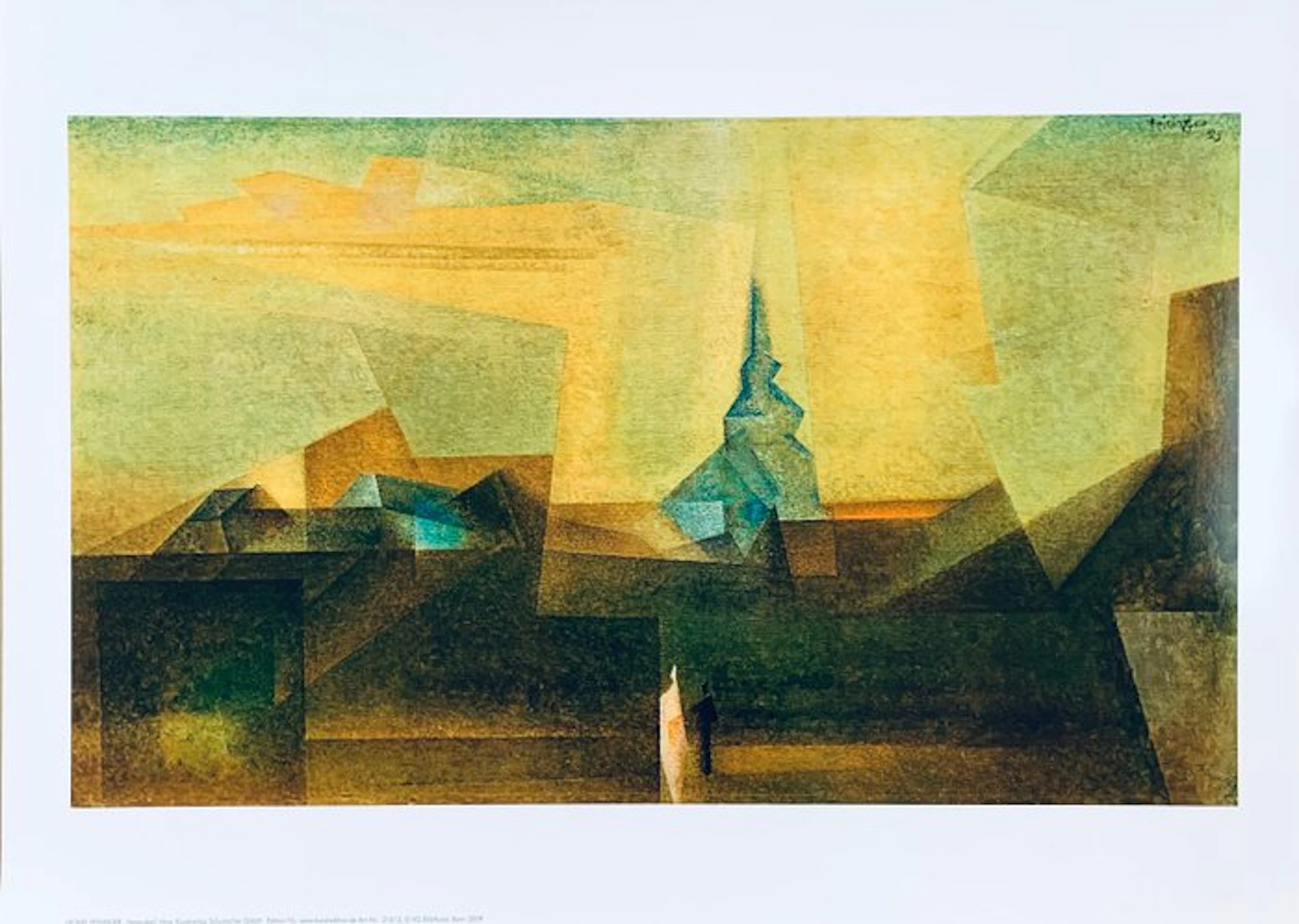 Lyonel Feininger - Nermsdorf - Glossy Artprint - 70 x 50 cm - Bauhaus Artist