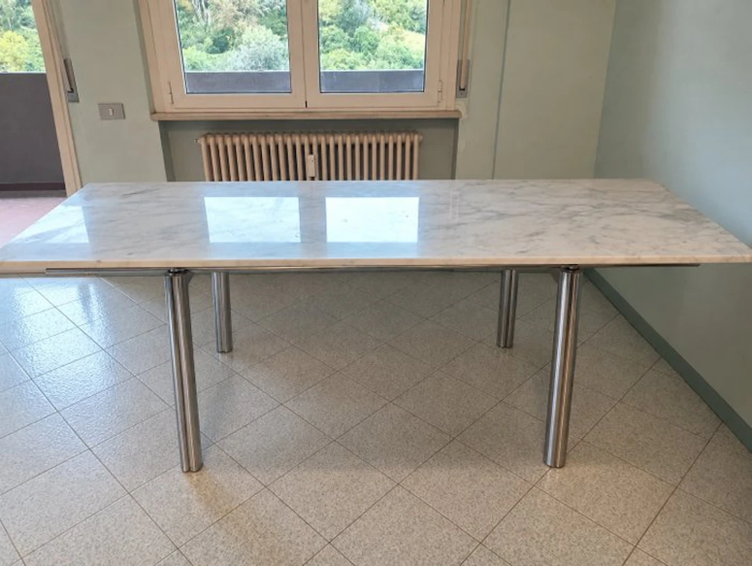 Simon Gavina - Zeev Aram - Alcinoo - Table - Alcinoo - Marble, Steel, Chrome