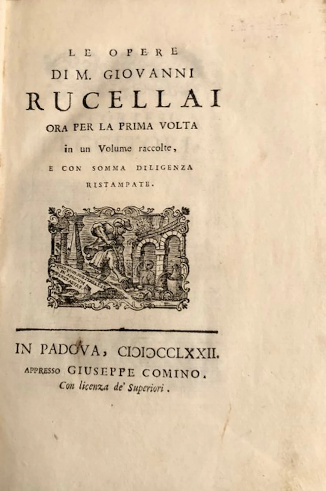 Giovanni Rucellai - Le opere - 1772