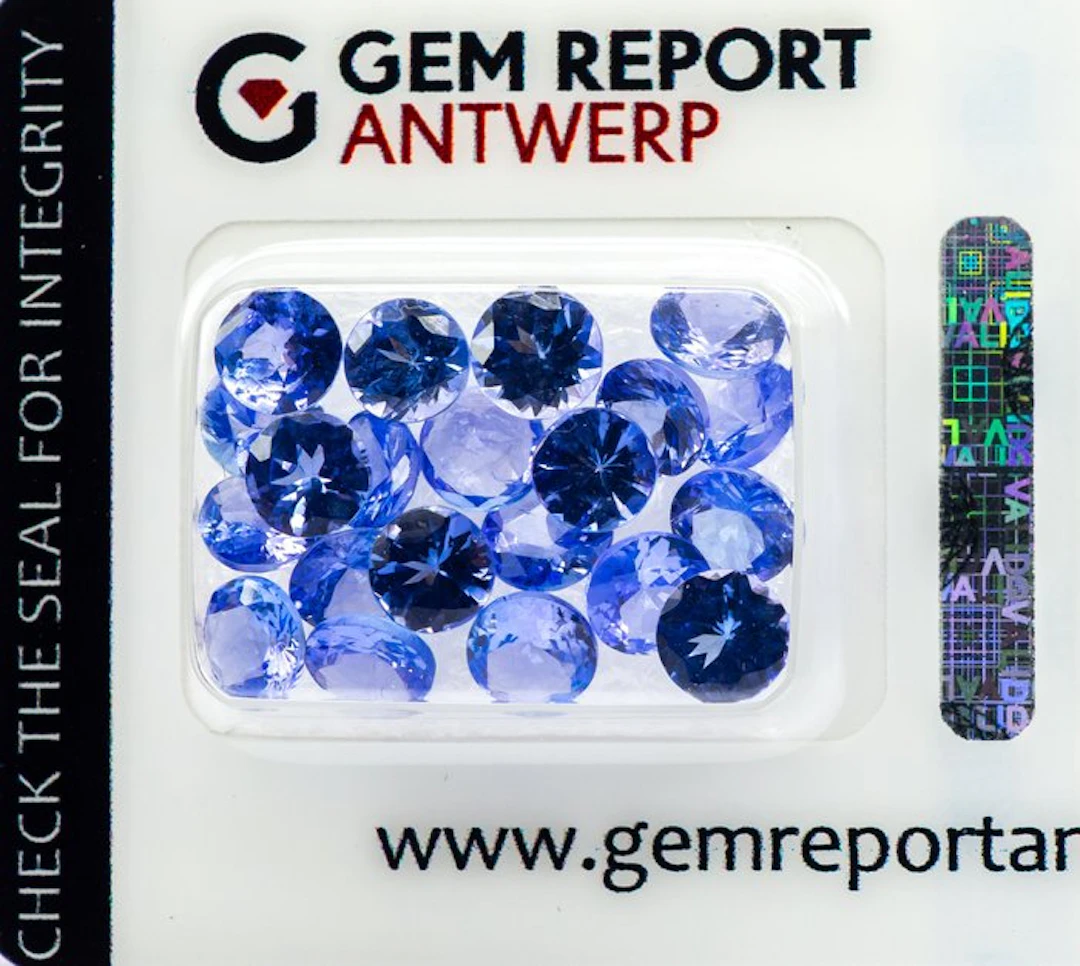No reserve price - 21 pcs Tanzanite - 9.72 ct - Gem...