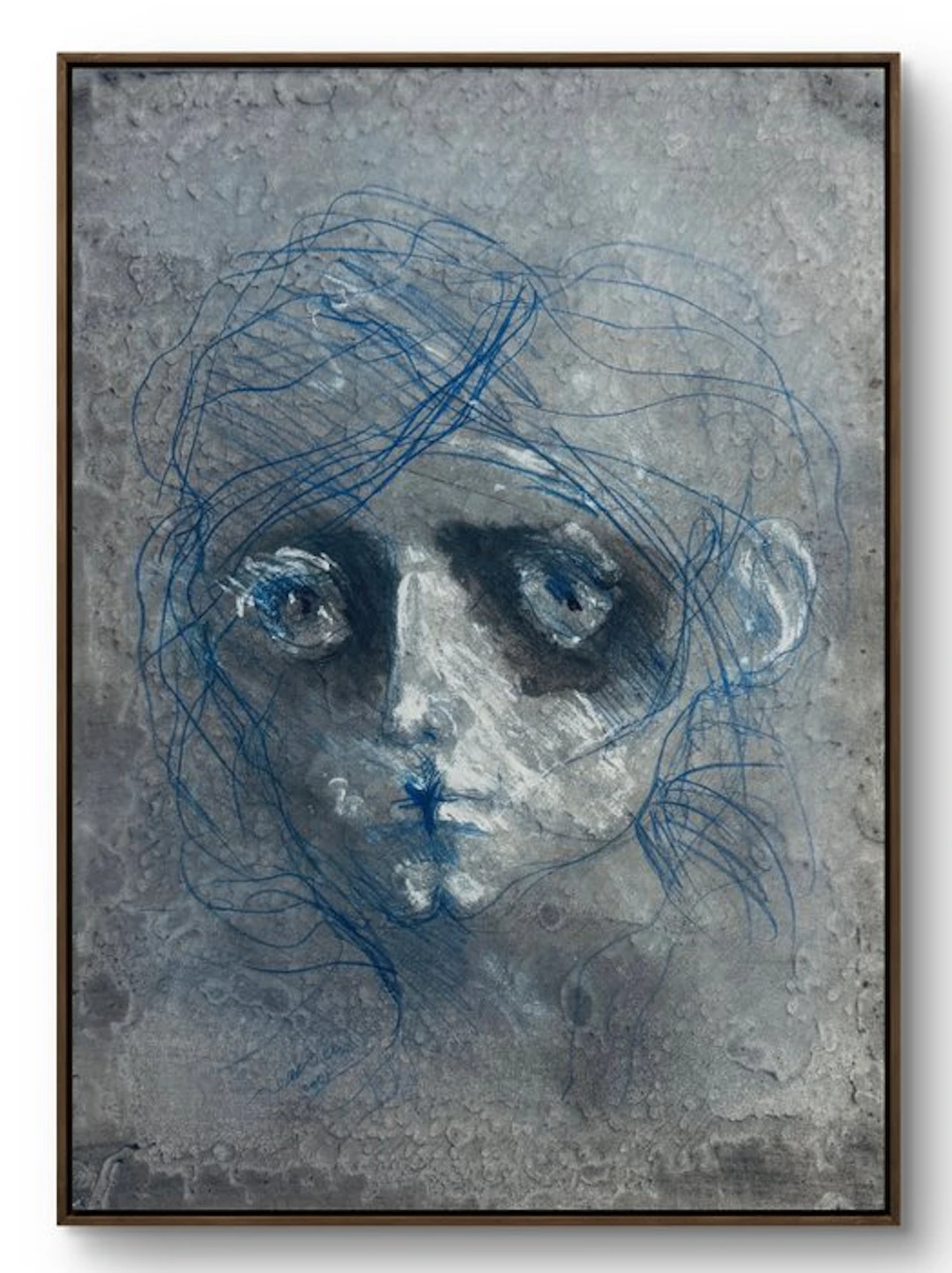 Robert Detheux (1932-2010) - Portrait bleu – 2005