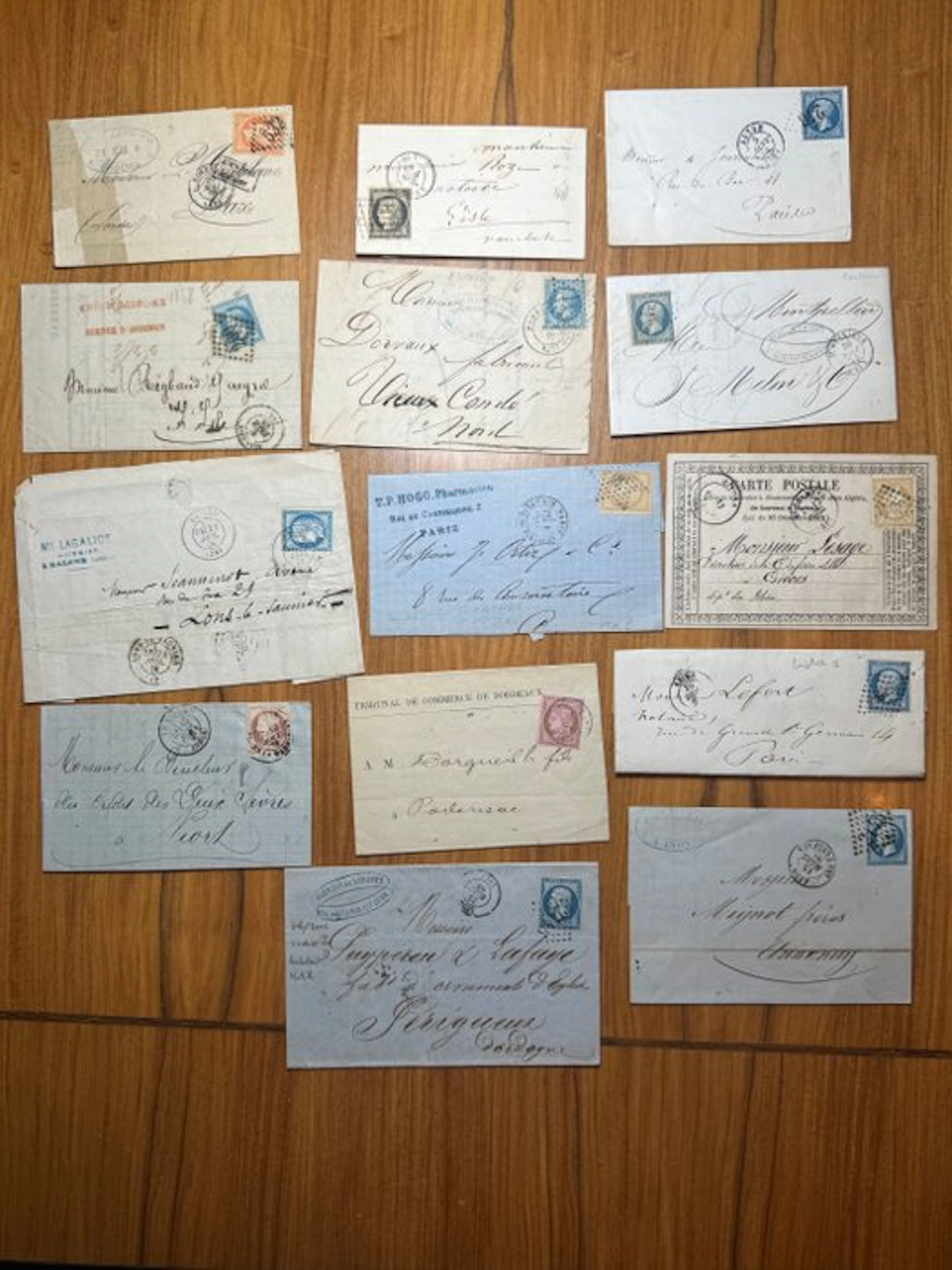 France 1853/1876 - 14 letters Ceres and Napoleon - 2nd...