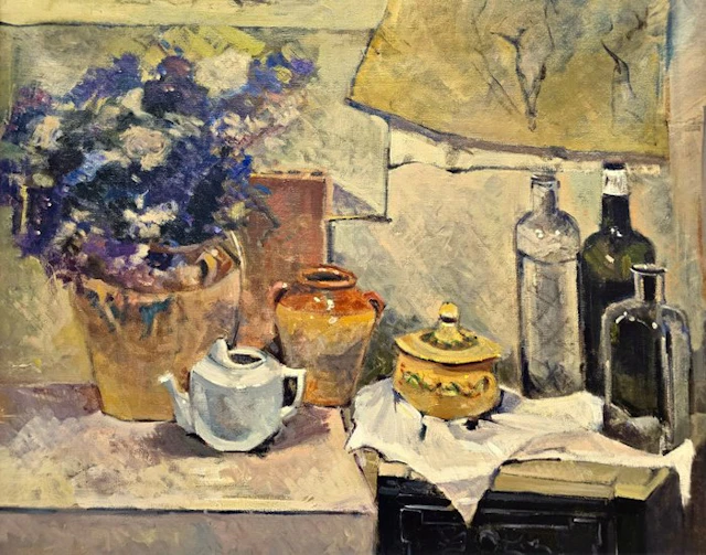 Post Impresionist School (XX) - XL Format - Still Life with Flowers