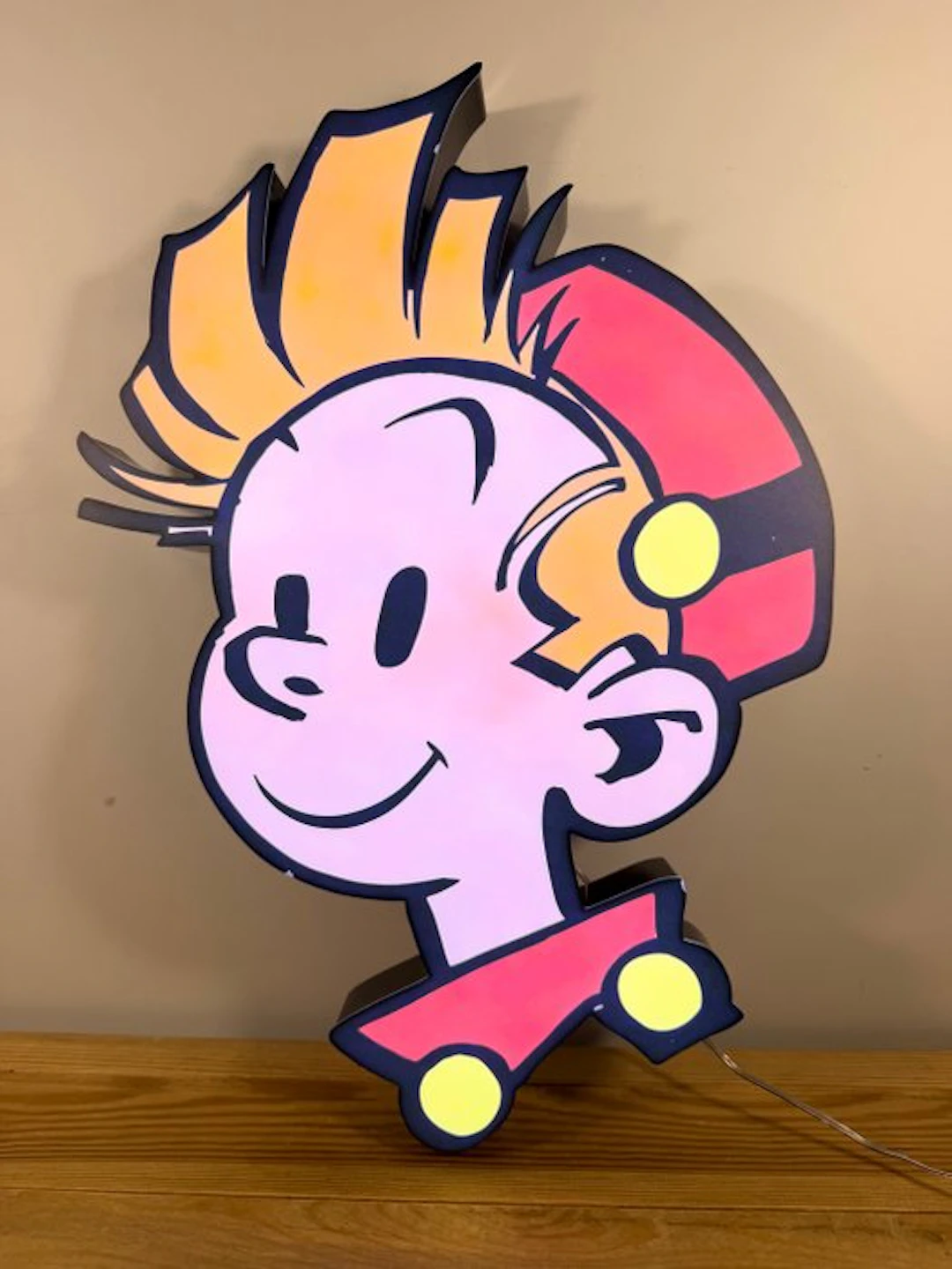 Spirou - Lighted sign - Aluminium