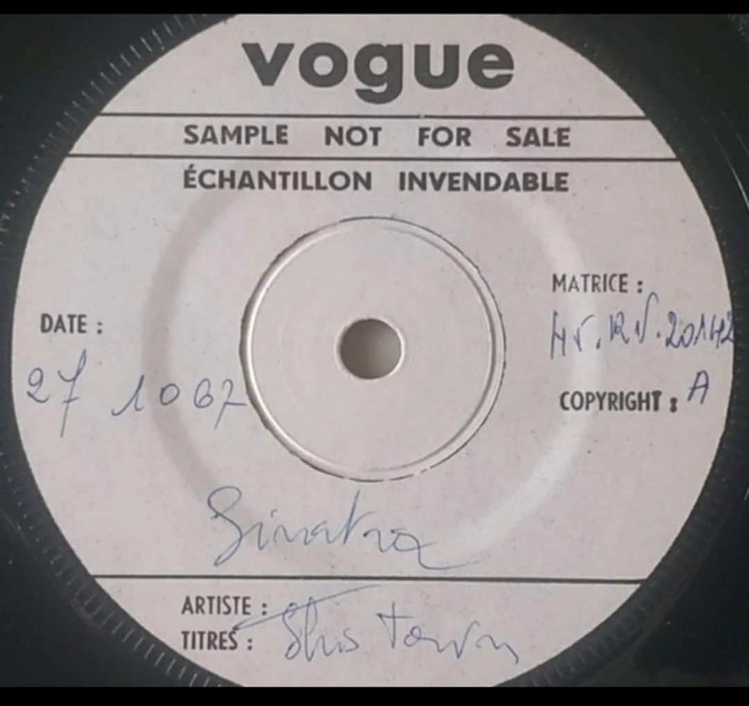 Frank Sinatra - This Town - 45 RPM 7" single - Test pressing - 1967