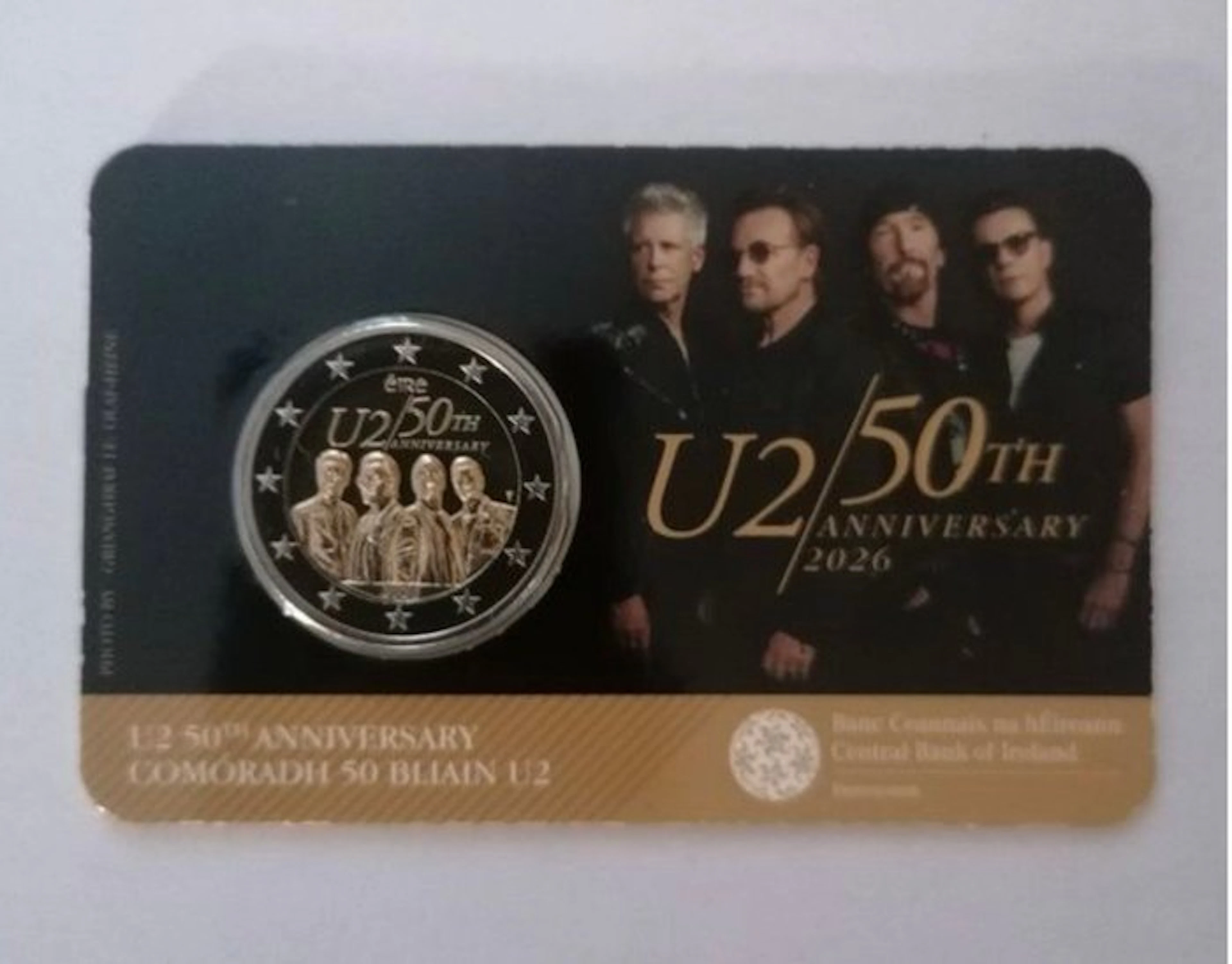 Ireland. 2 Euro 2026 "U2" (1 coincard) (No reserve price)