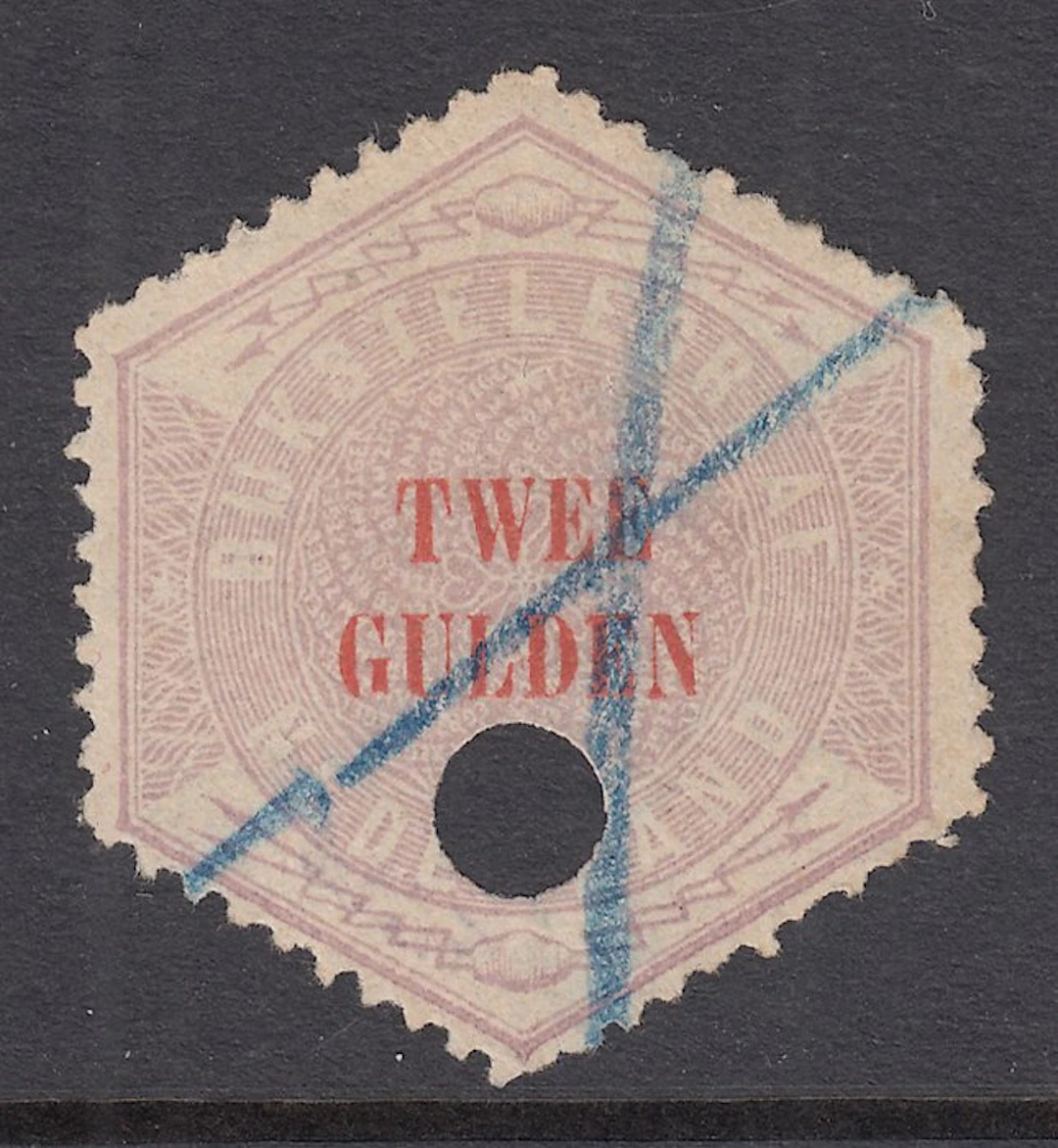 Netherlands 1877 - telegraph stamp - NVPH TG12