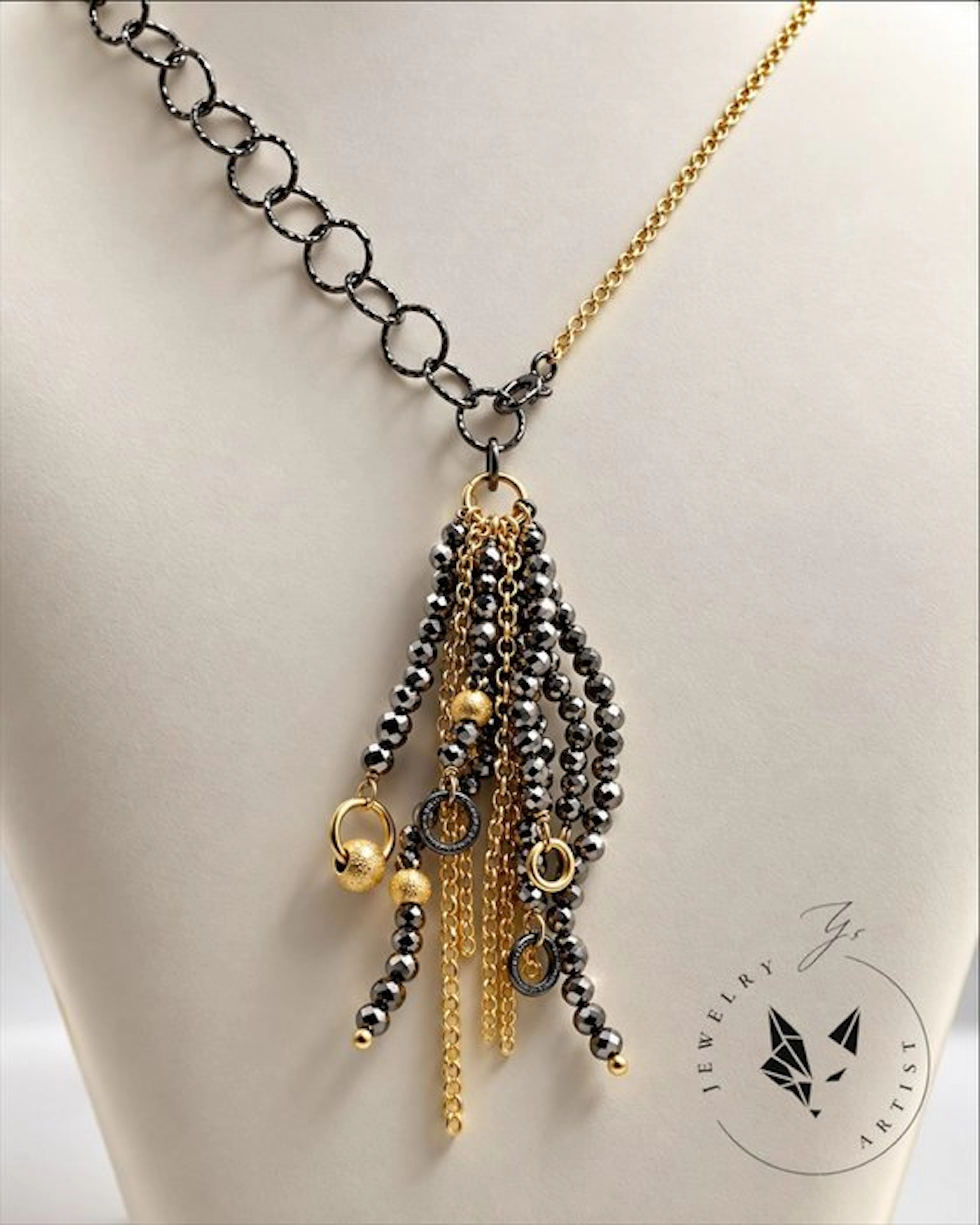 Designer Jewelry - Pyrite - 925 Silver - 21k Gold...