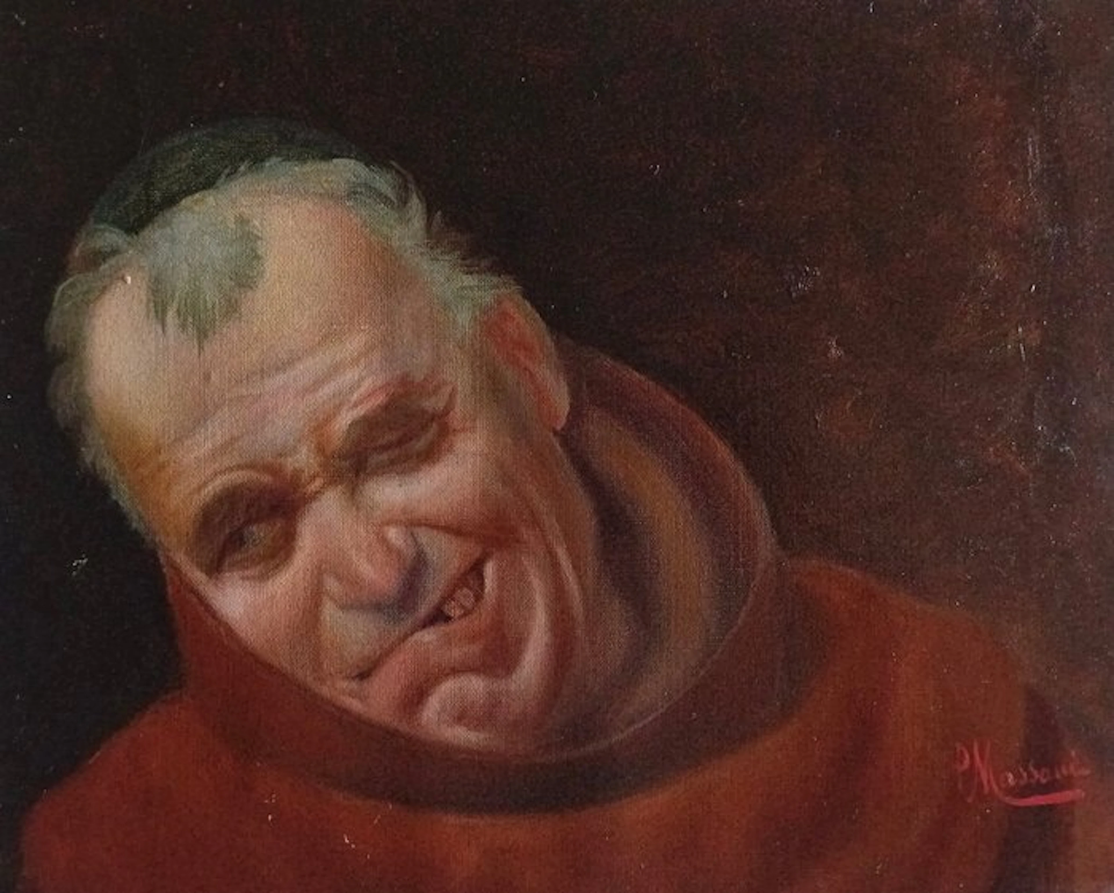 Pompeo Massani (1850-1920) - Ritratto di frate