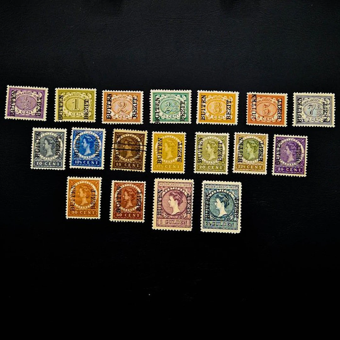 Dutch East Indies 1908 - Overprint "OUT OF POSSESSION"...