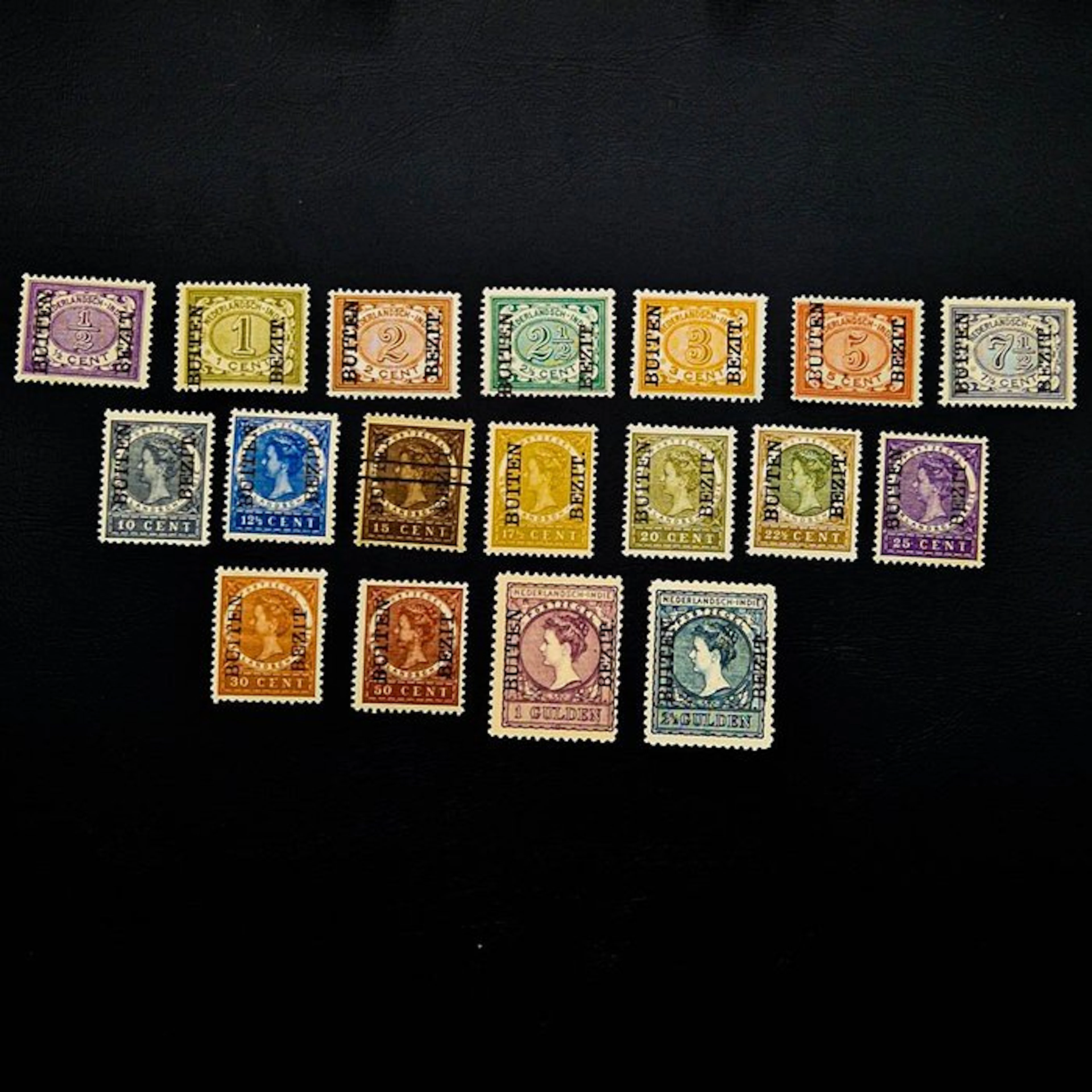 Dutch East Indies 1908 - Overprint "OUT OF POSSESSION"...