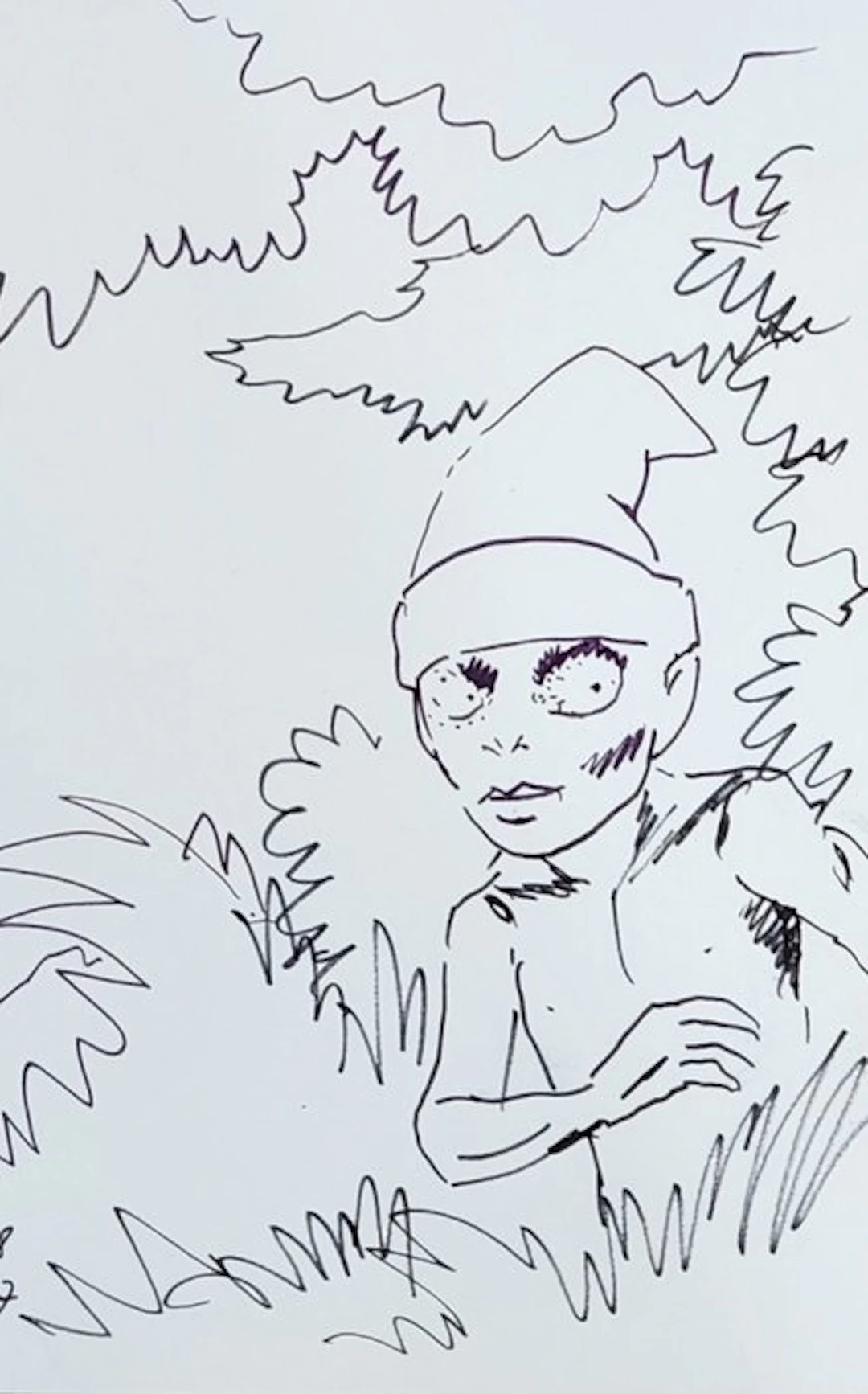 Pleyers, Jean - 1 Original drawing - Les êtres de lumière - 1987