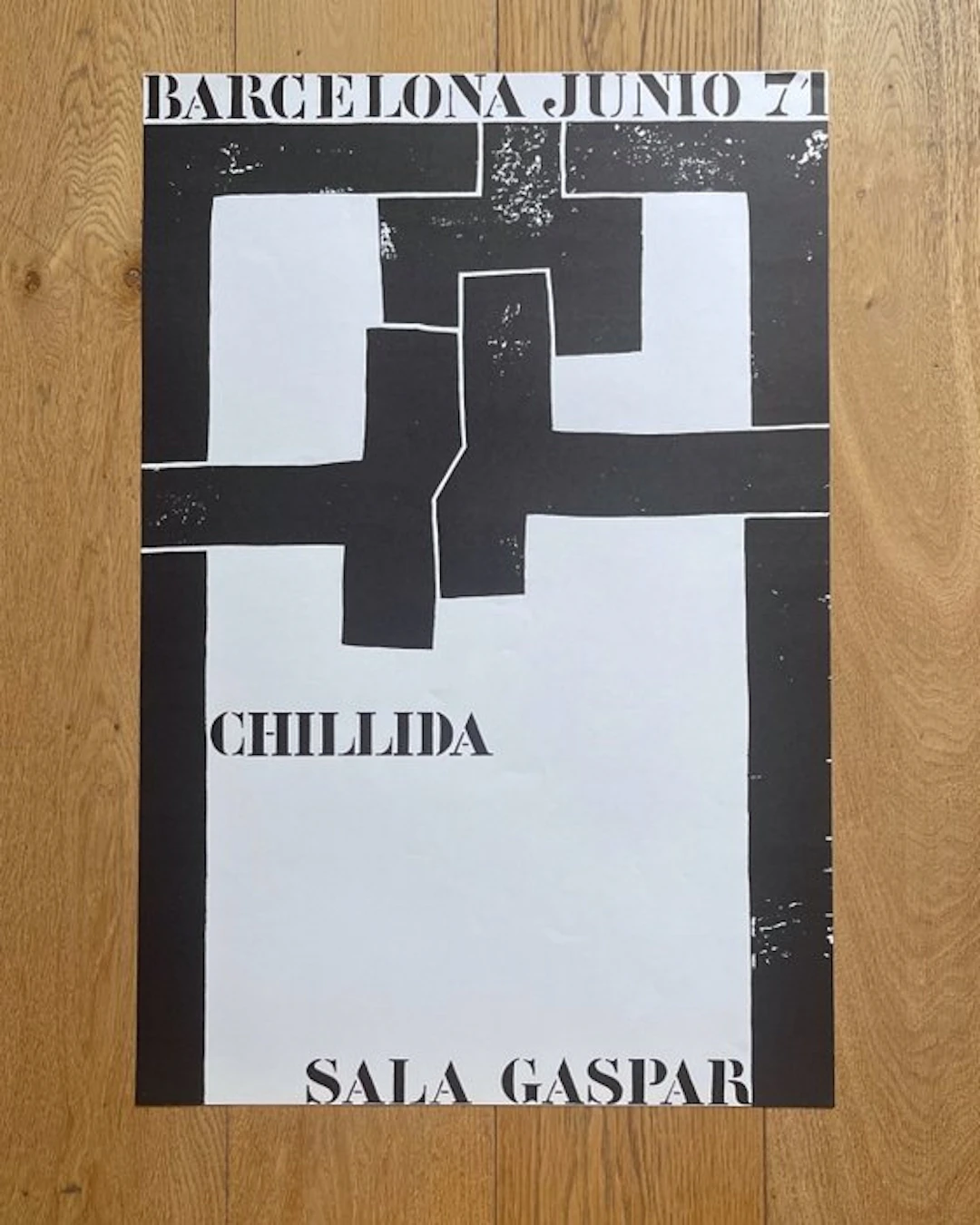 Chillida - Eduardo Chillida – Sala Gaspar, Barcelona – Junio 1971 - 1970s