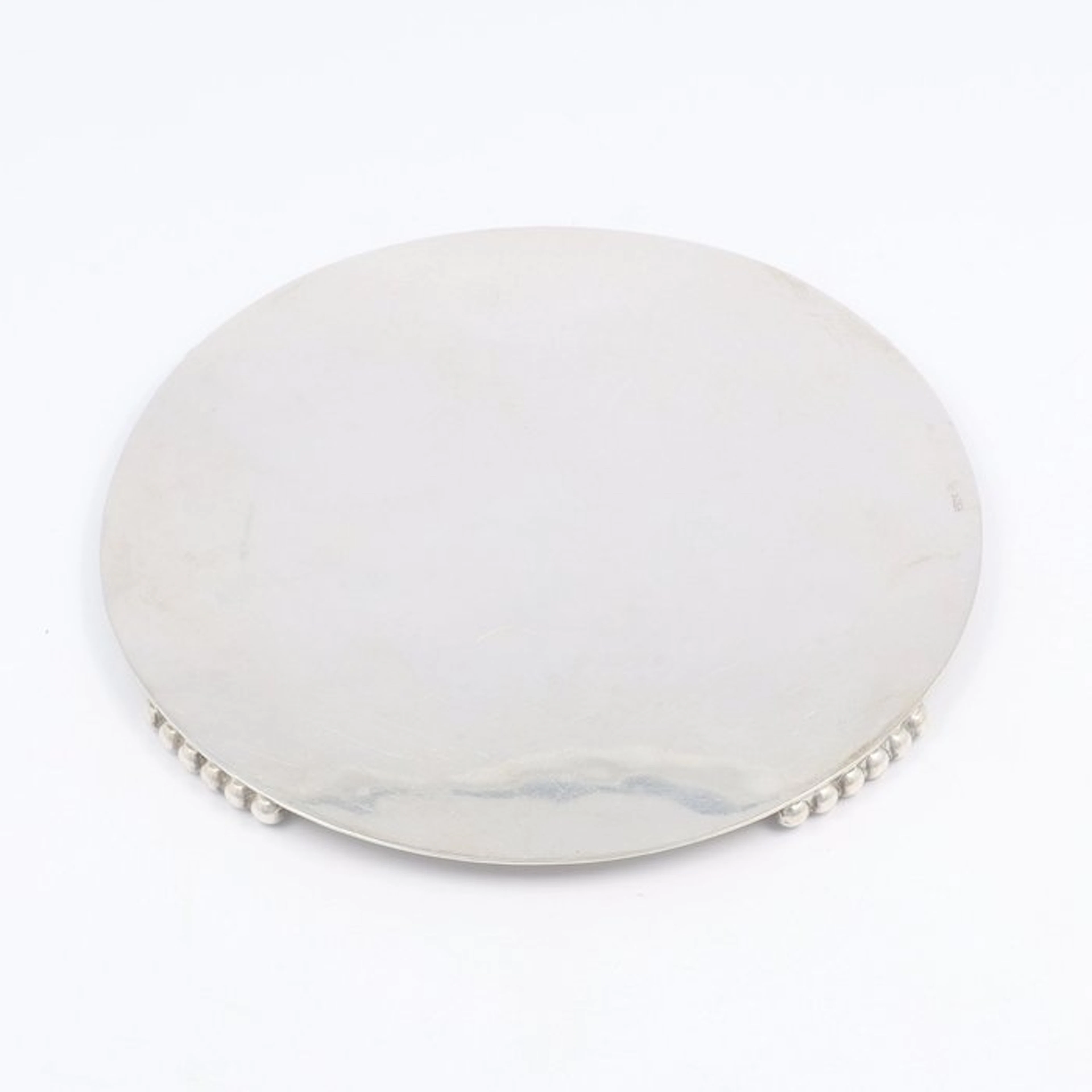 Gebrüder Deyhle. - Bottle coaster - .835 silver