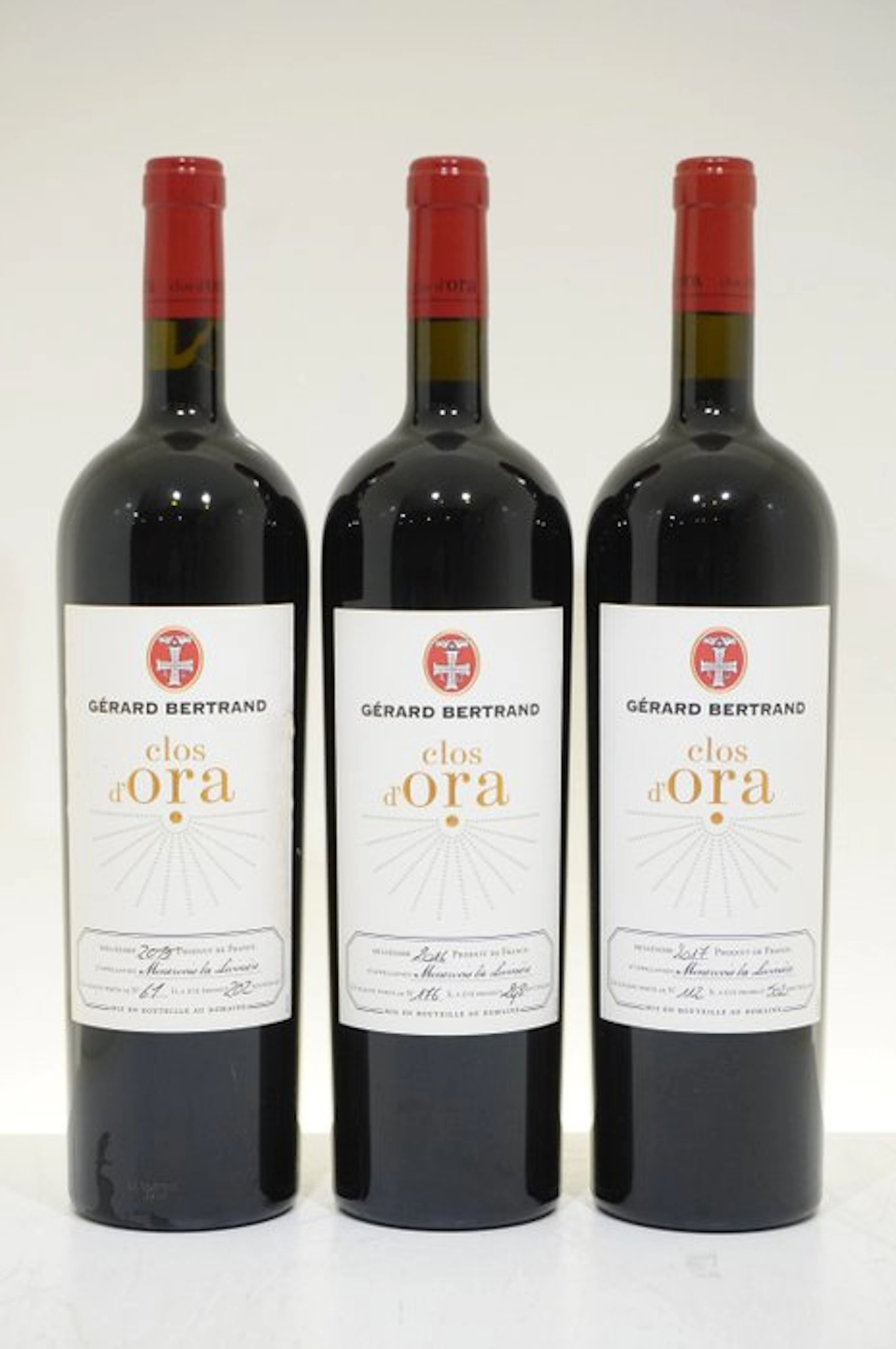 2015 , 2016 & 2017 Clos d'Ora - Gérard Bertrand - Languedoc - 3 Magnums (1.5L)