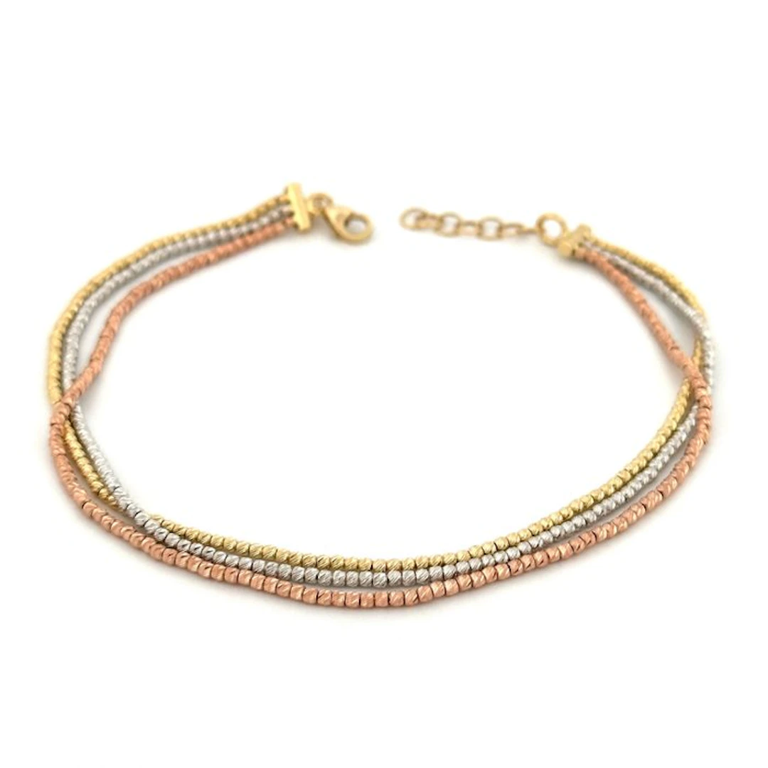 Bracelet - 18 kt. Yellow gold, White gold, Rose gold - Made in Italy
