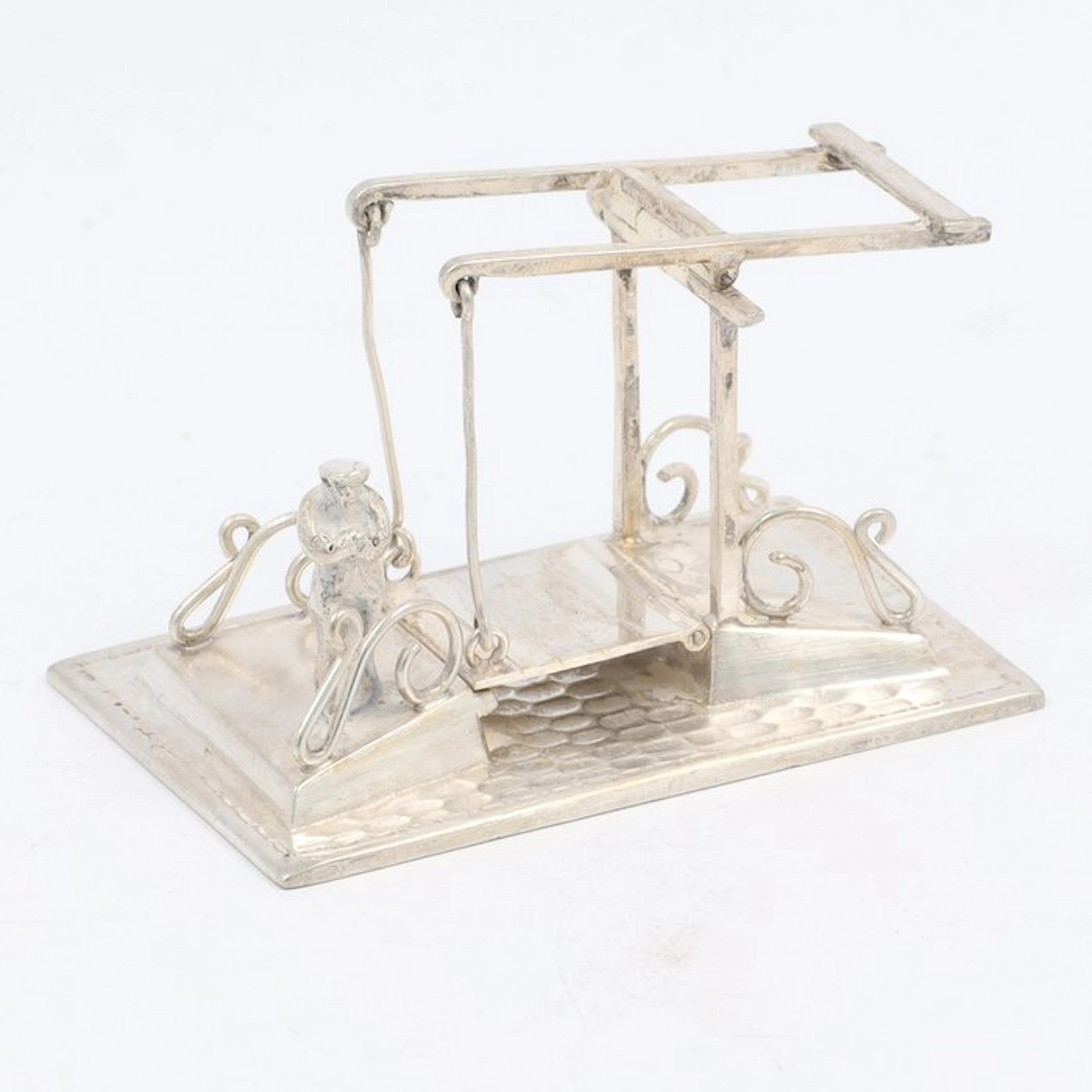 NO RESERVE - H. Hooijkaas. Ophaalbrug. - Figurine - .835 silver