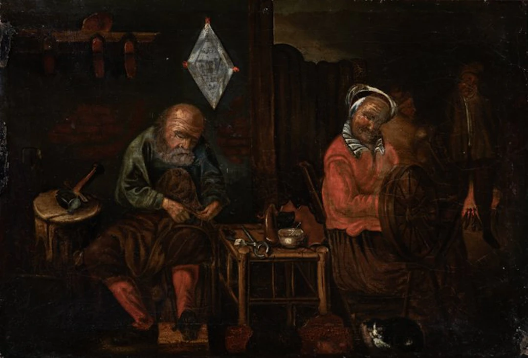 David Ryckaert (1586-1642) XVII Navolger - De Schoenmaker (No Reserve)