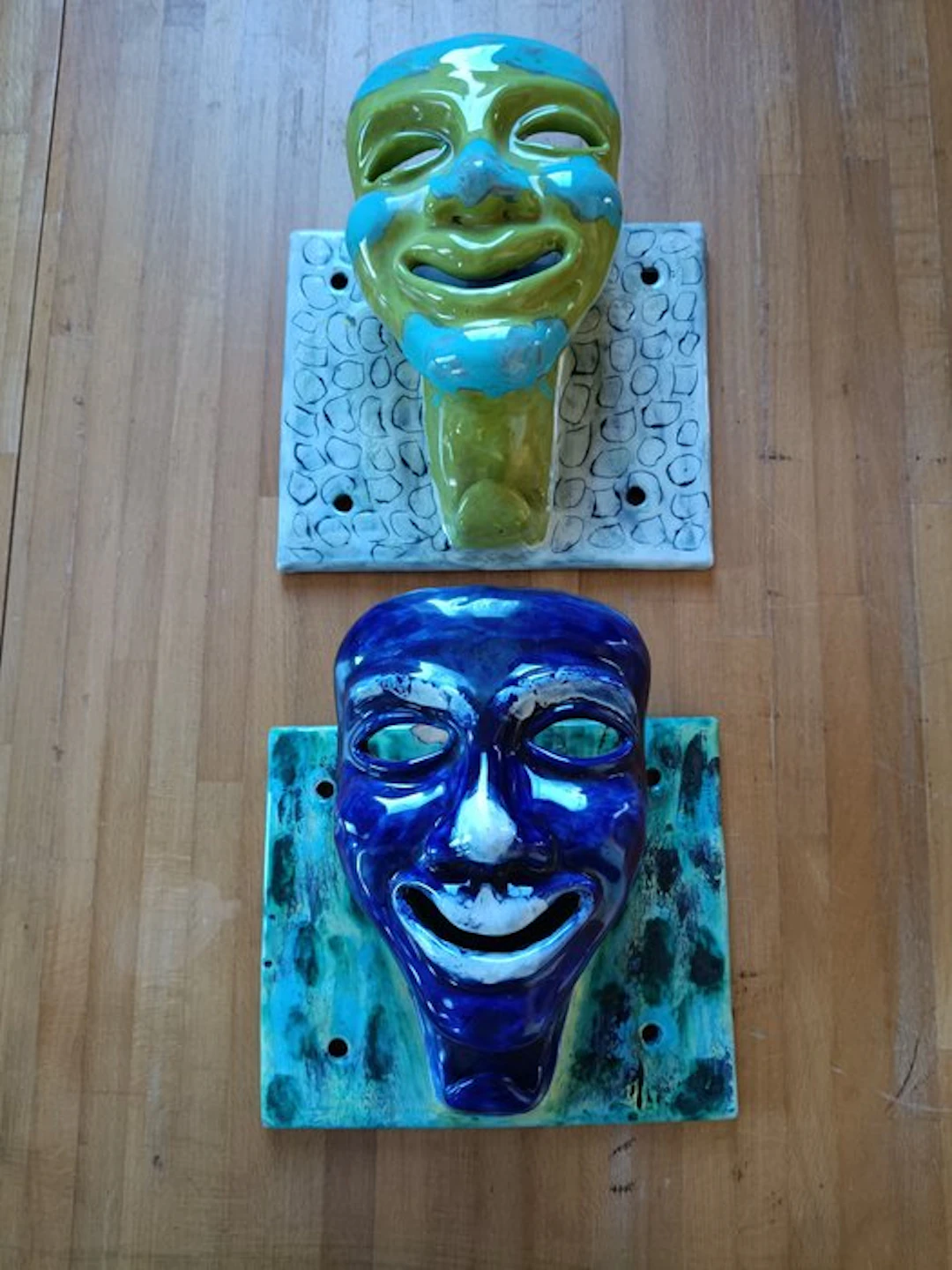Vintage Tile (2) - Carnival masks - Accademia felle belle...