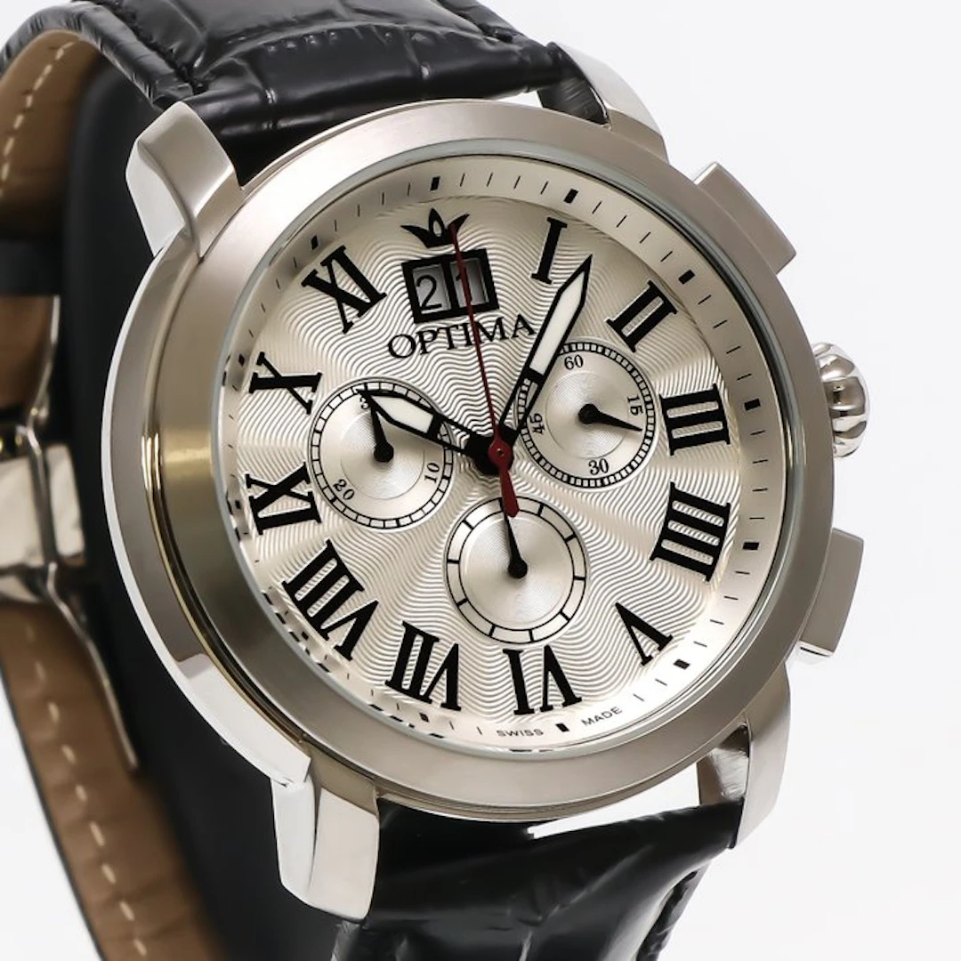 Optima - Swiss Chronograph - OSC392-SL-1 - Black Strap...