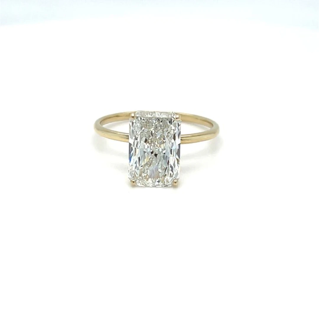 No reserve price - Ring - 14 kt. Yellow gold - 2.08ct. tw. Diamond (Lab-grown)