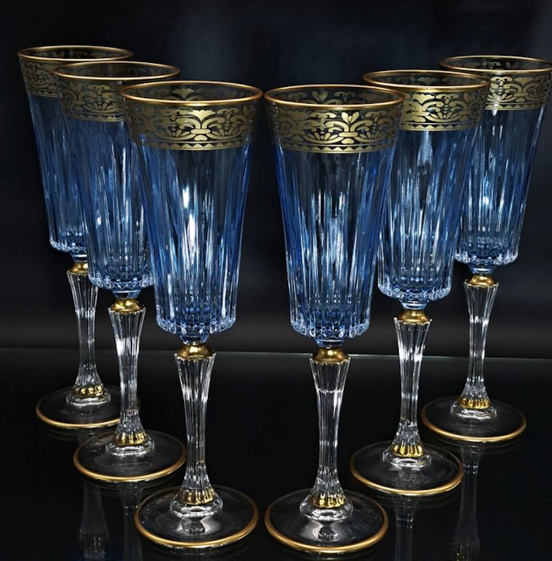 Artemisia - Champagne flute (6) - Crystal