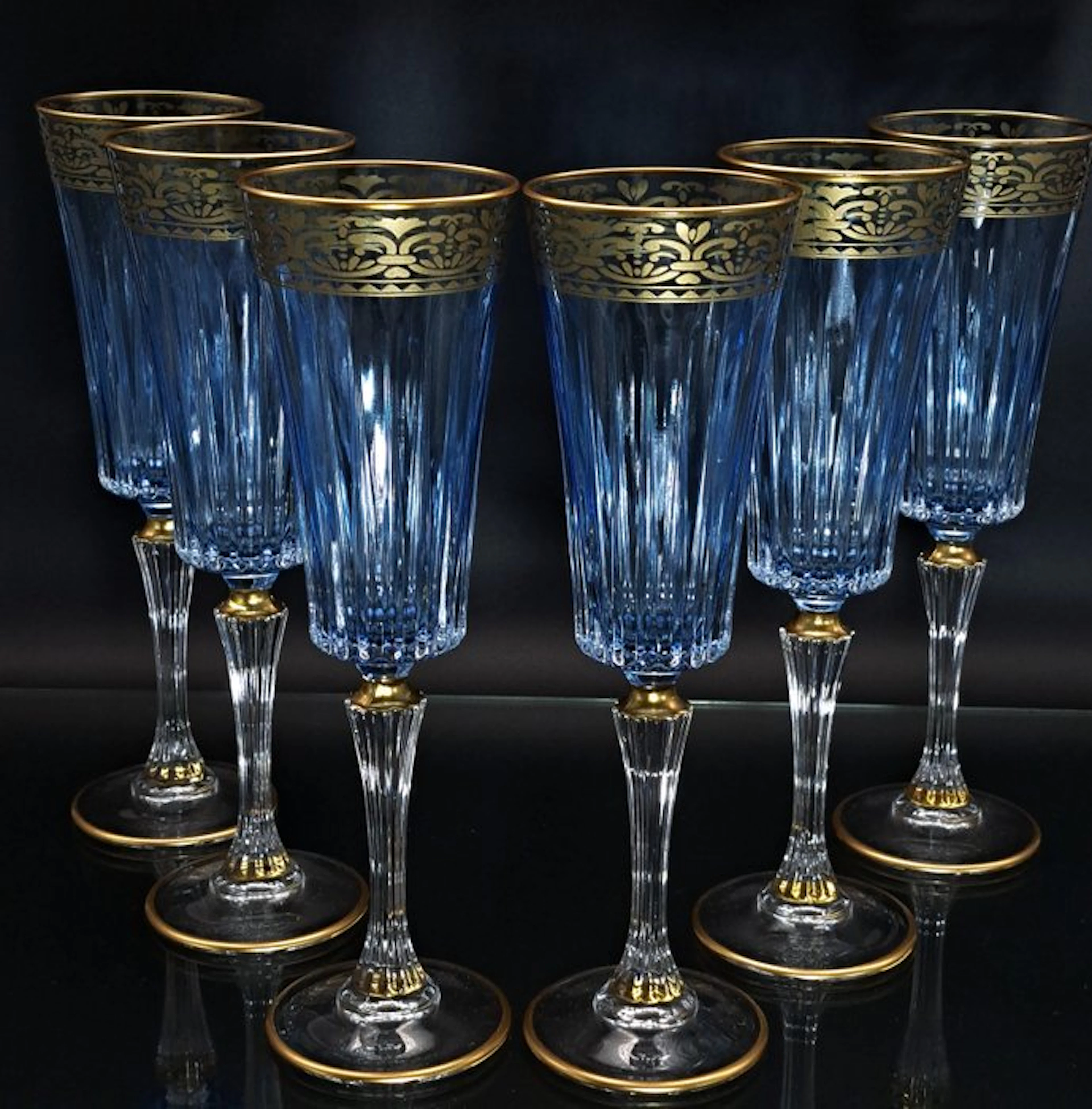 Artemisia - Champagne flute (6) - Crystal