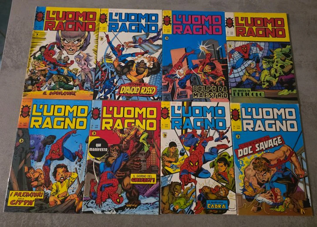 Uomo Ragno n. 162/176 - sequenza completa - 15 Comic - First edition - 1970