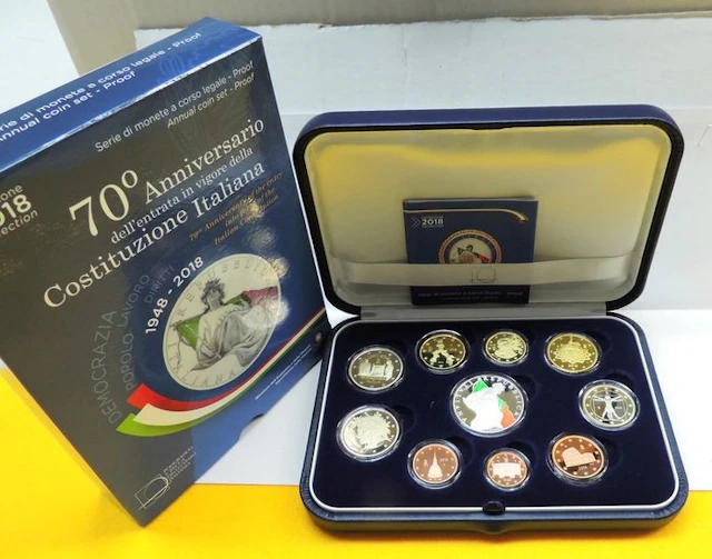Italy. Proof Set 2018 "70° Costituzione italiana" (No reserve price)