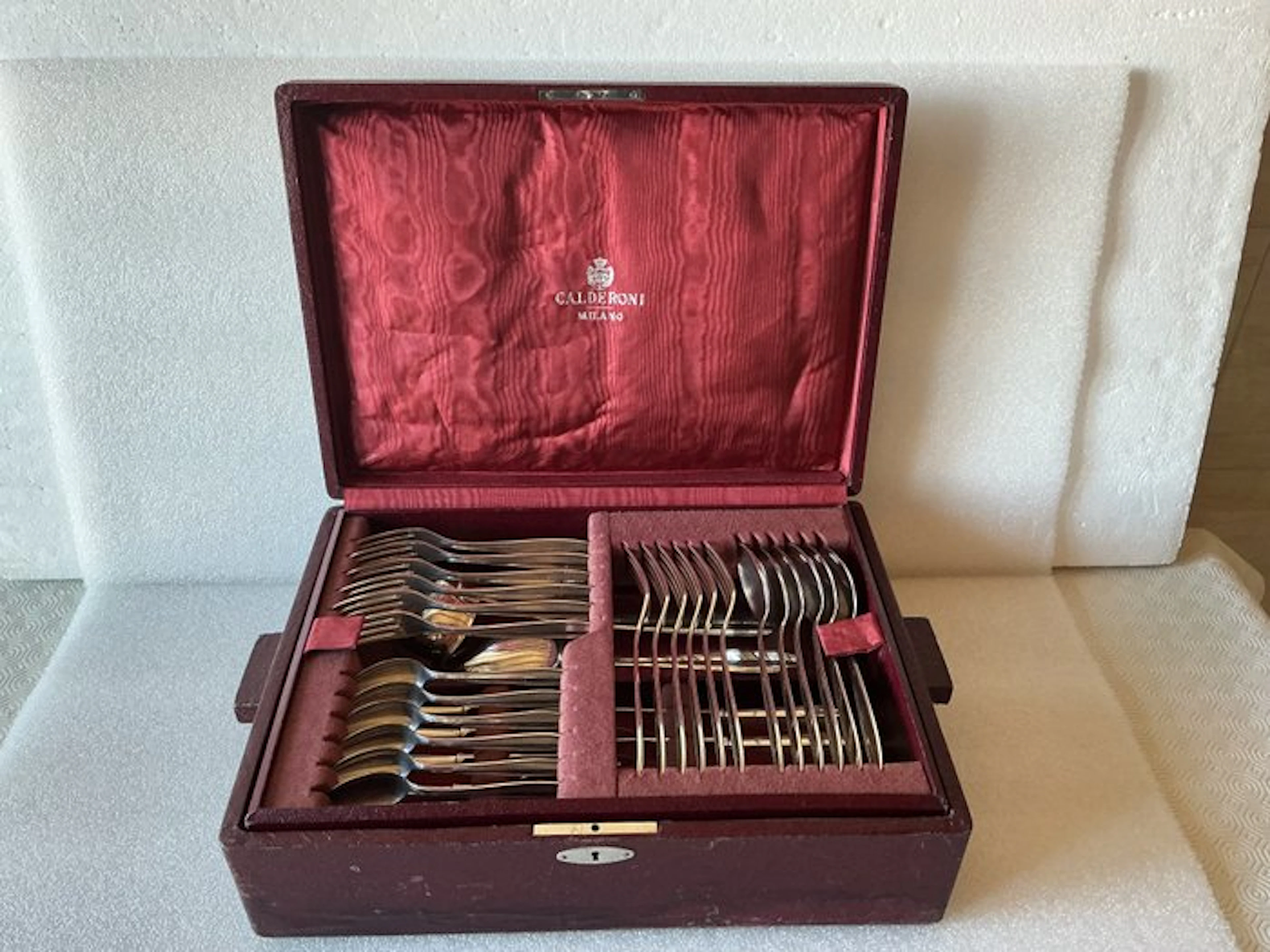 Calderoni Milano - Cutlery set for 6 (38) - Silverplated