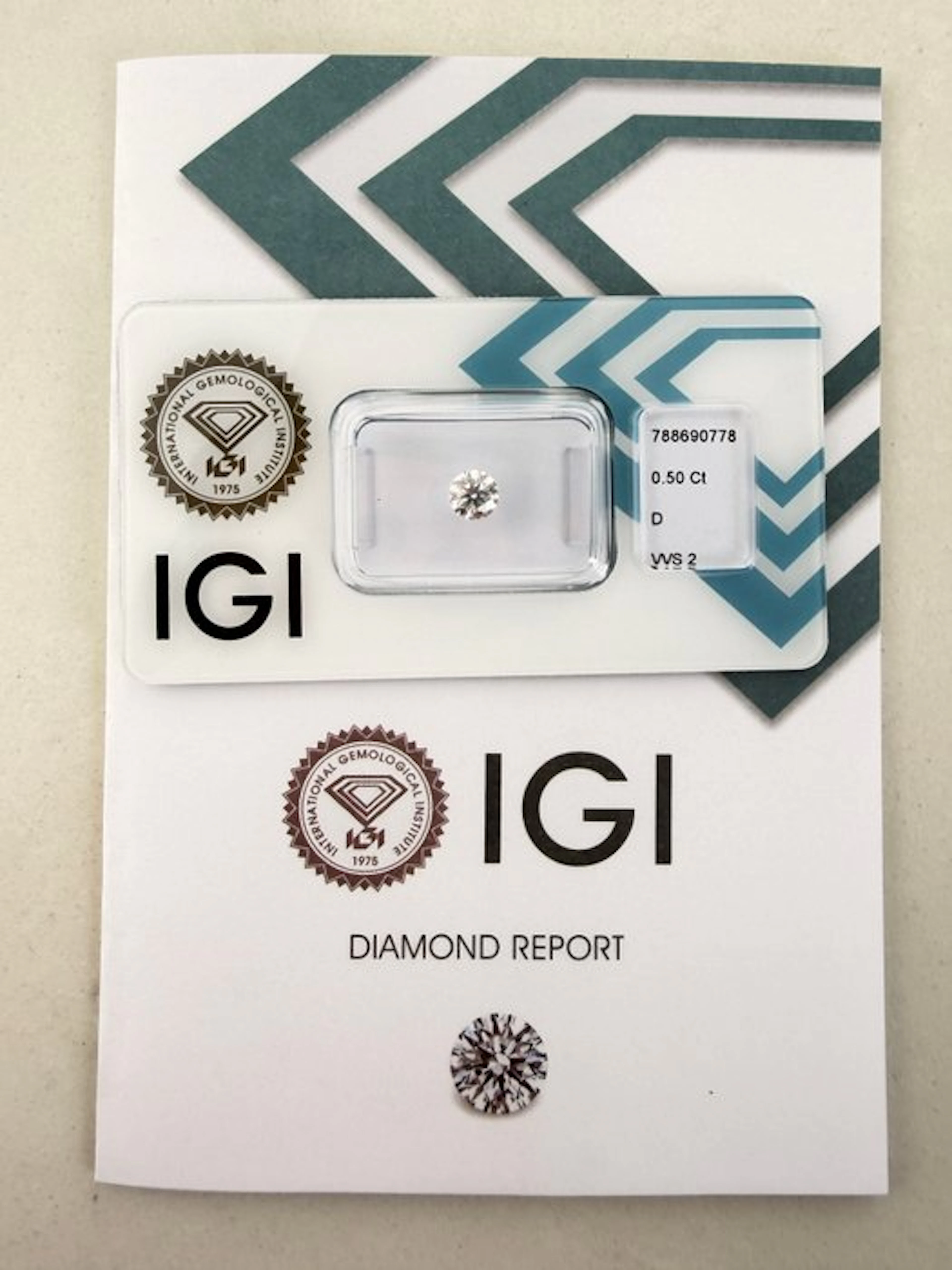 No reserve price - 1 pcs Diamond (Natural) - 0.50 ct...