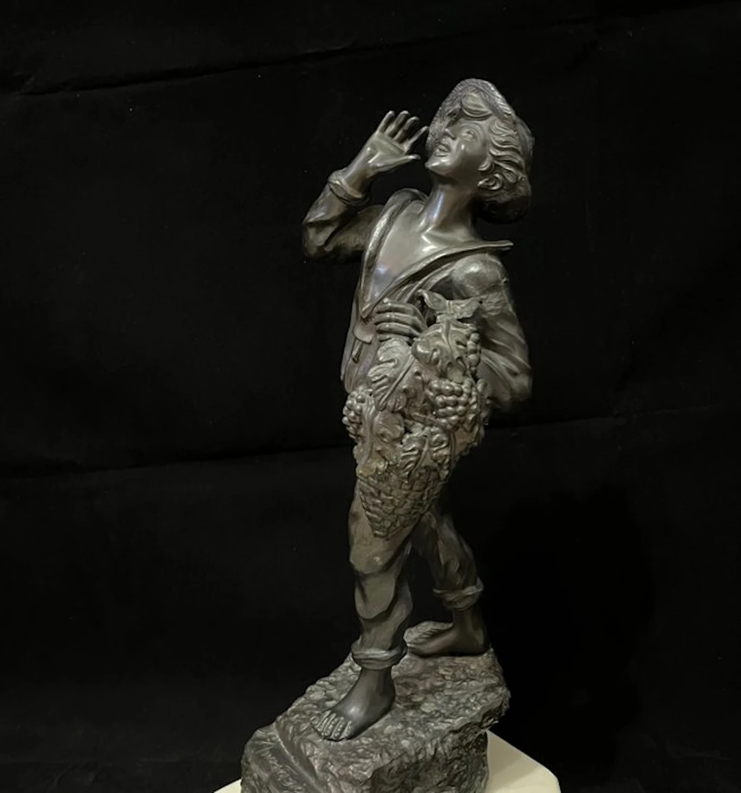 Gennaro Anastasio - Statue, Ragazzo di Campagna - 44 cm - Spelter