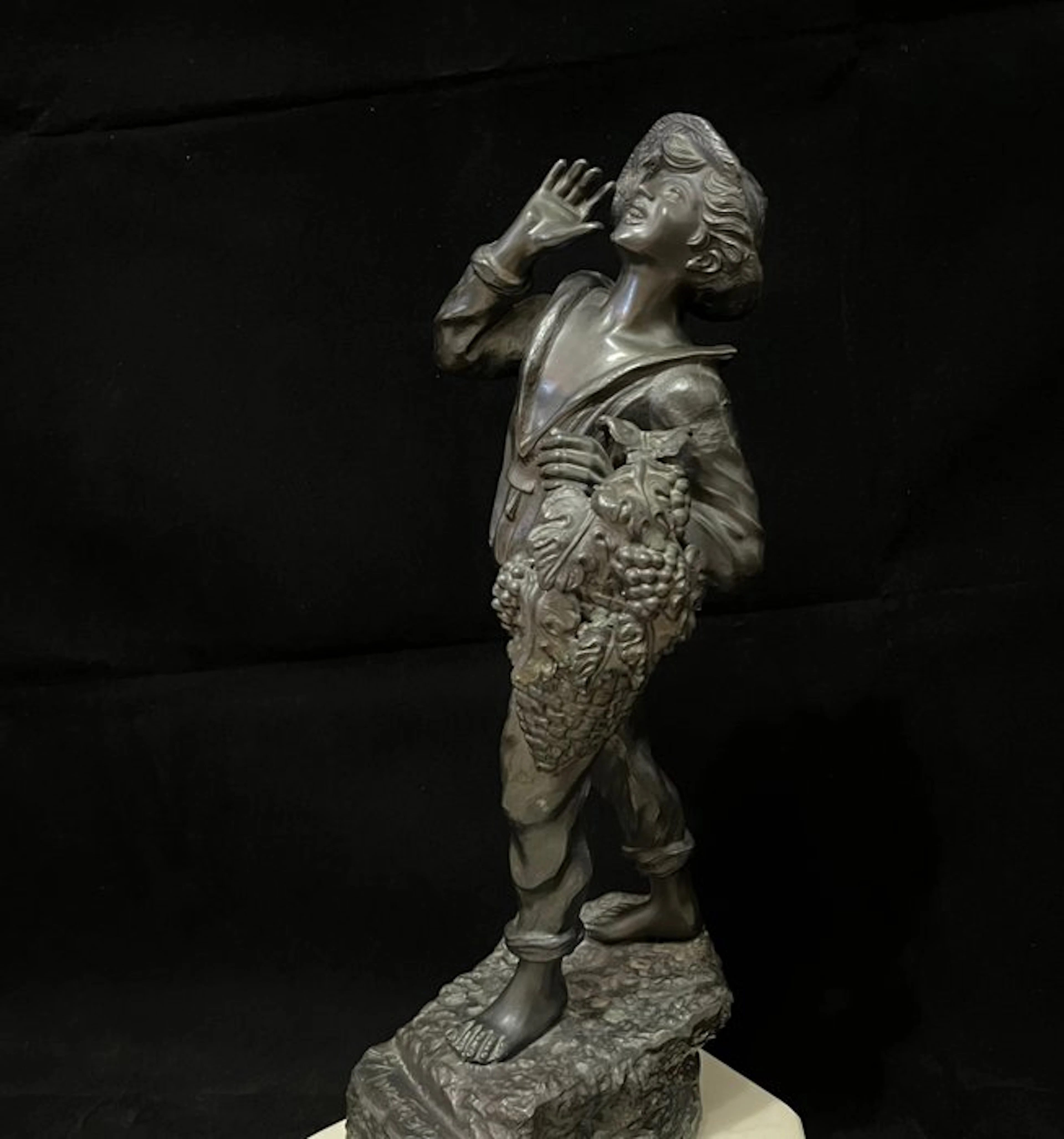 Gennaro Anastasio - Statue, Ragazzo di Campagna - 44 cm - Spelter