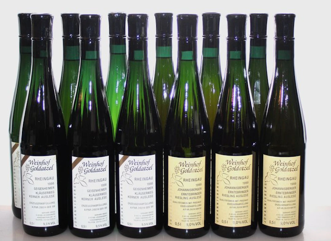 1998 + 1999 Auslese: Riesling + Kerner - Johannisberg...
