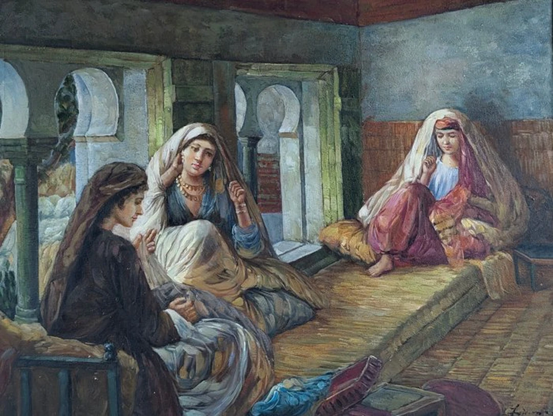 European school (XX) - The Harem - da Frederick Arthur Bridgman