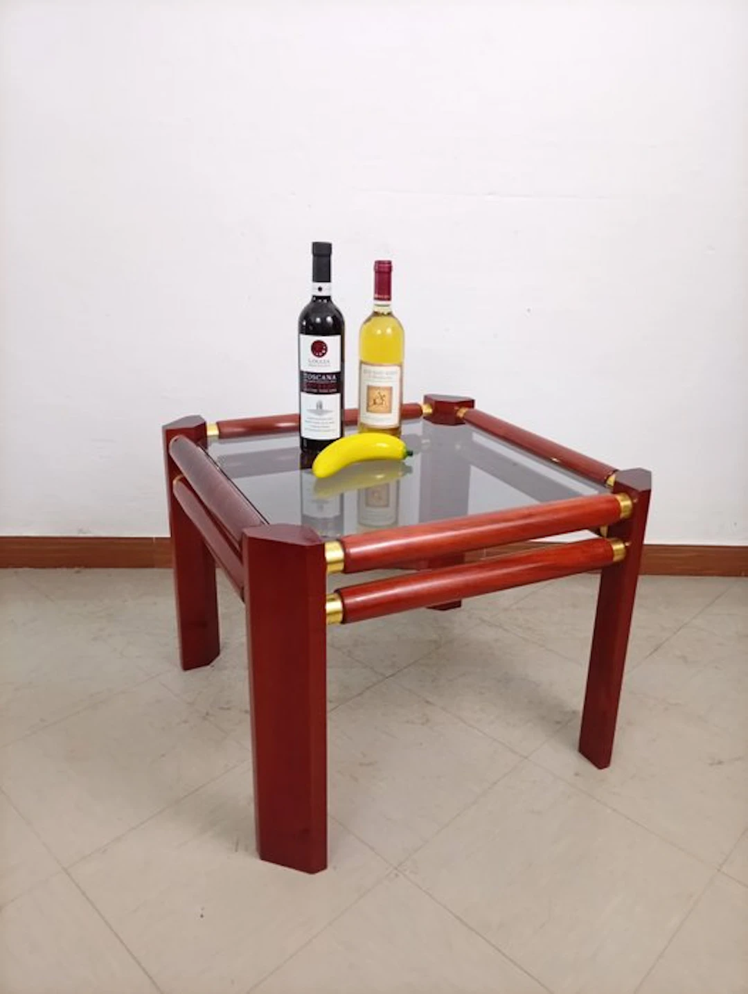 Centre table - smoked, Mahogany