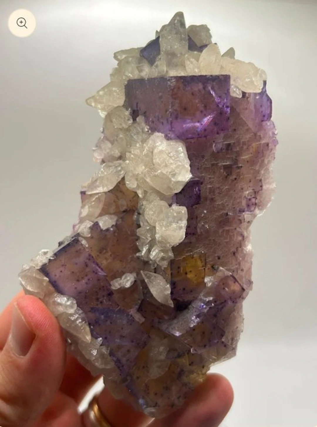 Fluorite Cube - Height: 13 cm - Width: 6 cm- 350 g - (1)