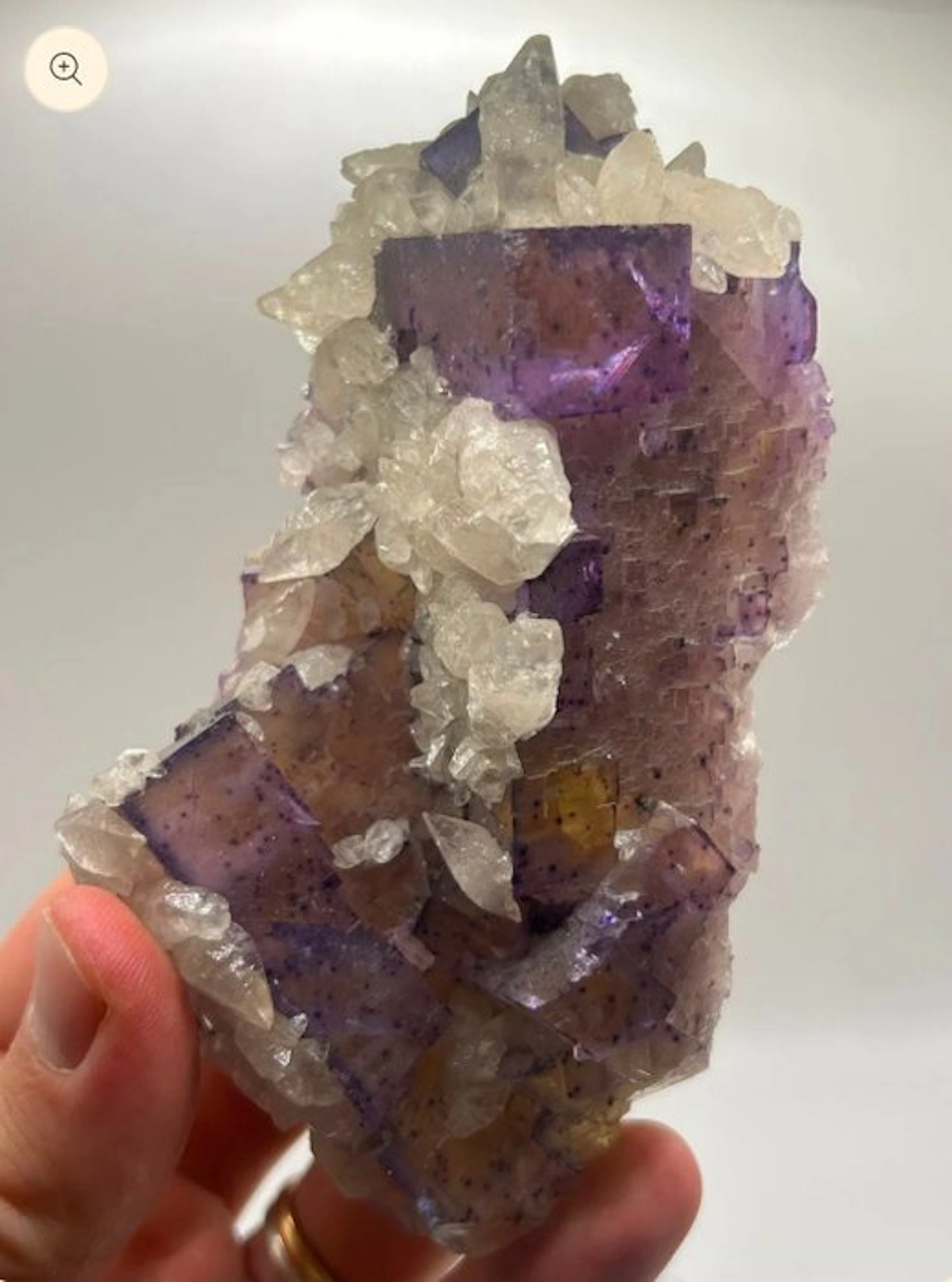 Fluorite Cube - Height: 13 cm - Width: 6 cm- 350 g - (1)