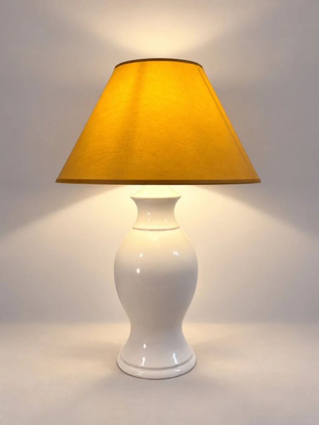 Herda - Table lamp - Ceramic, Textile