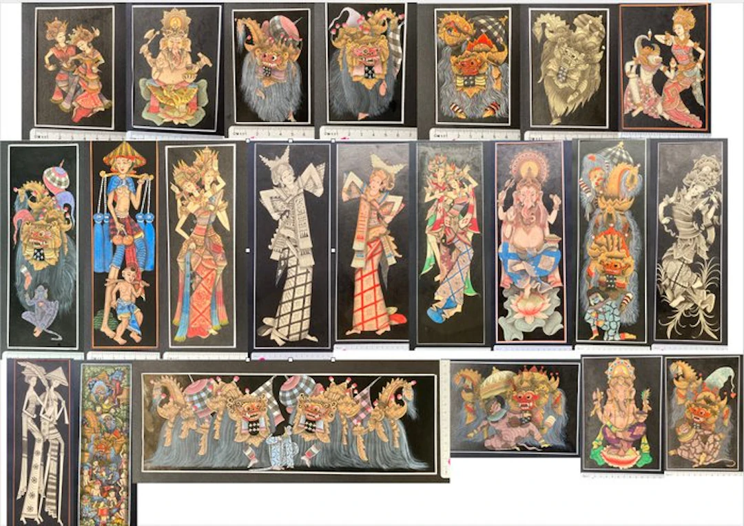 Balinese watercolor series - Paper - Indonesia - 20th century