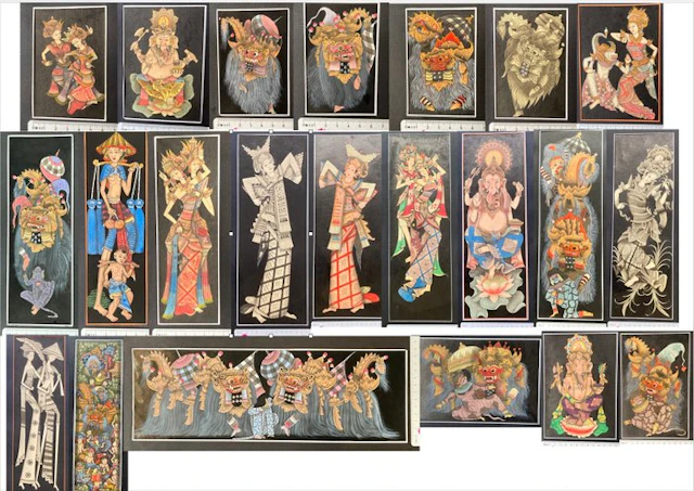 Balinese watercolor series - Paper - Indonesia - 20th century