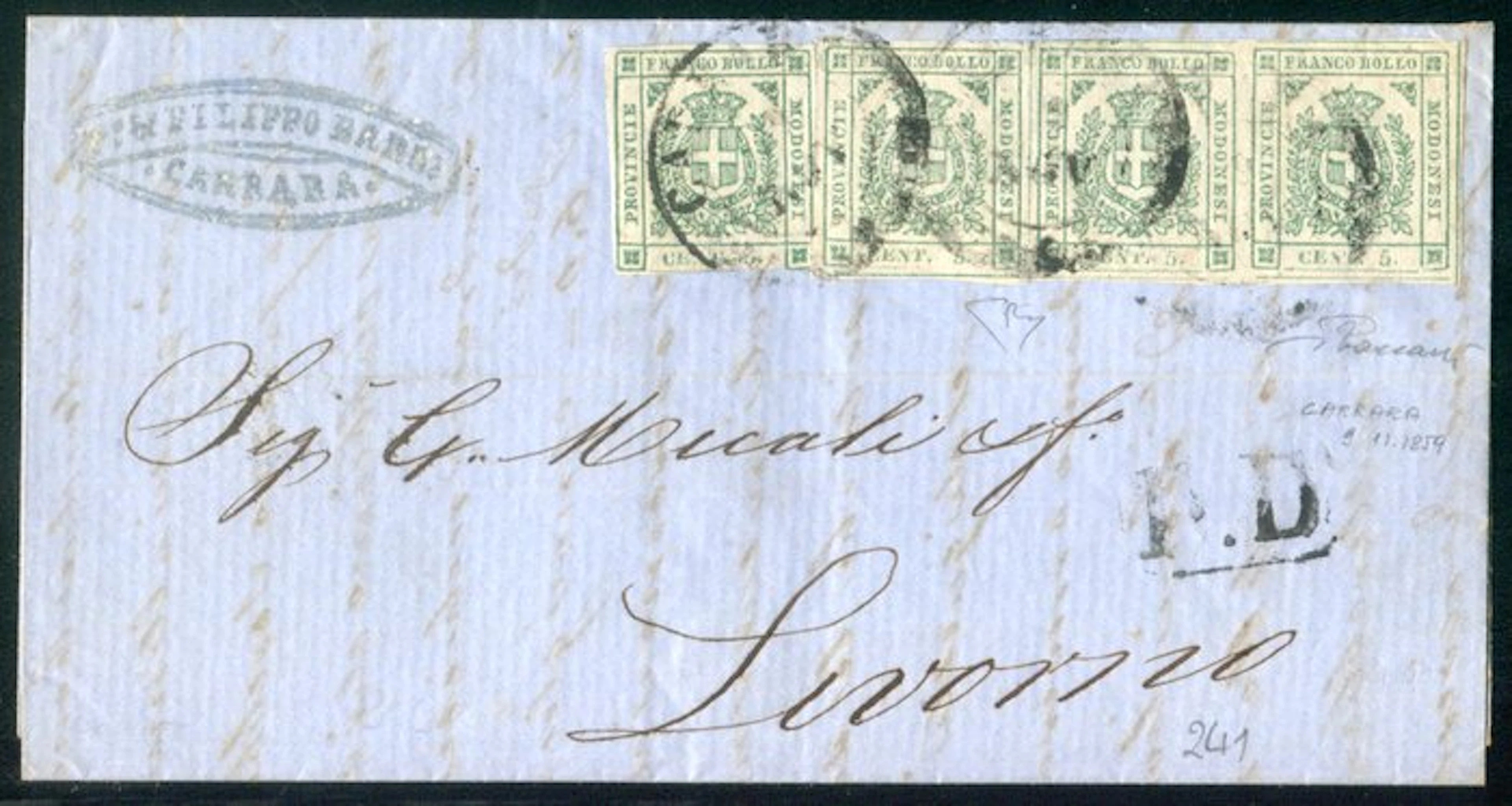 Italian Ancient States - Modena 1860 - Provisional...