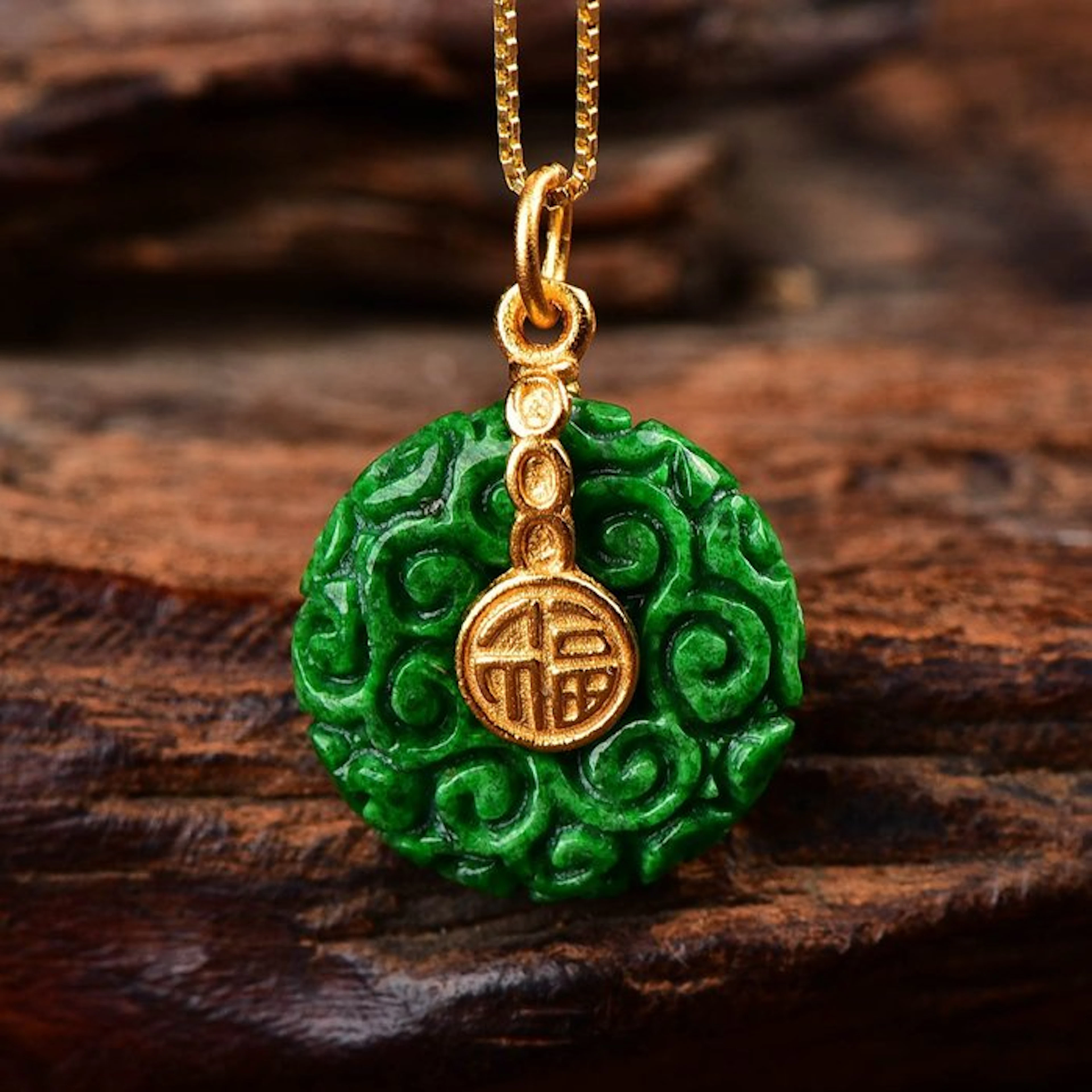 ALGT Certified - Highly Exclusive Natural Jadeite Pendant...
