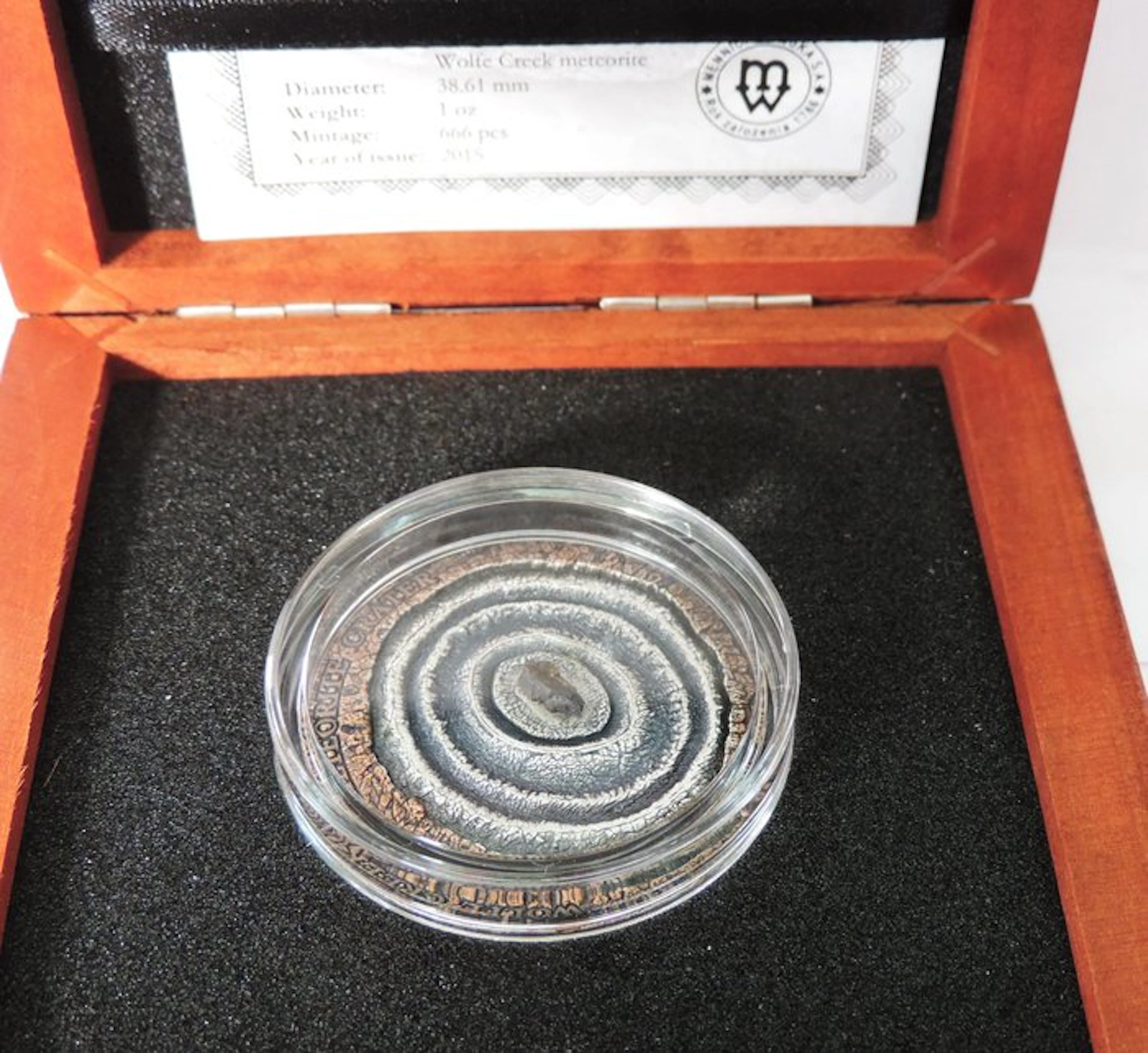 Niue. 1 Dollar 2015 "Wolfe Creek Meteorite", 1 Oz RARA (No reserve price)