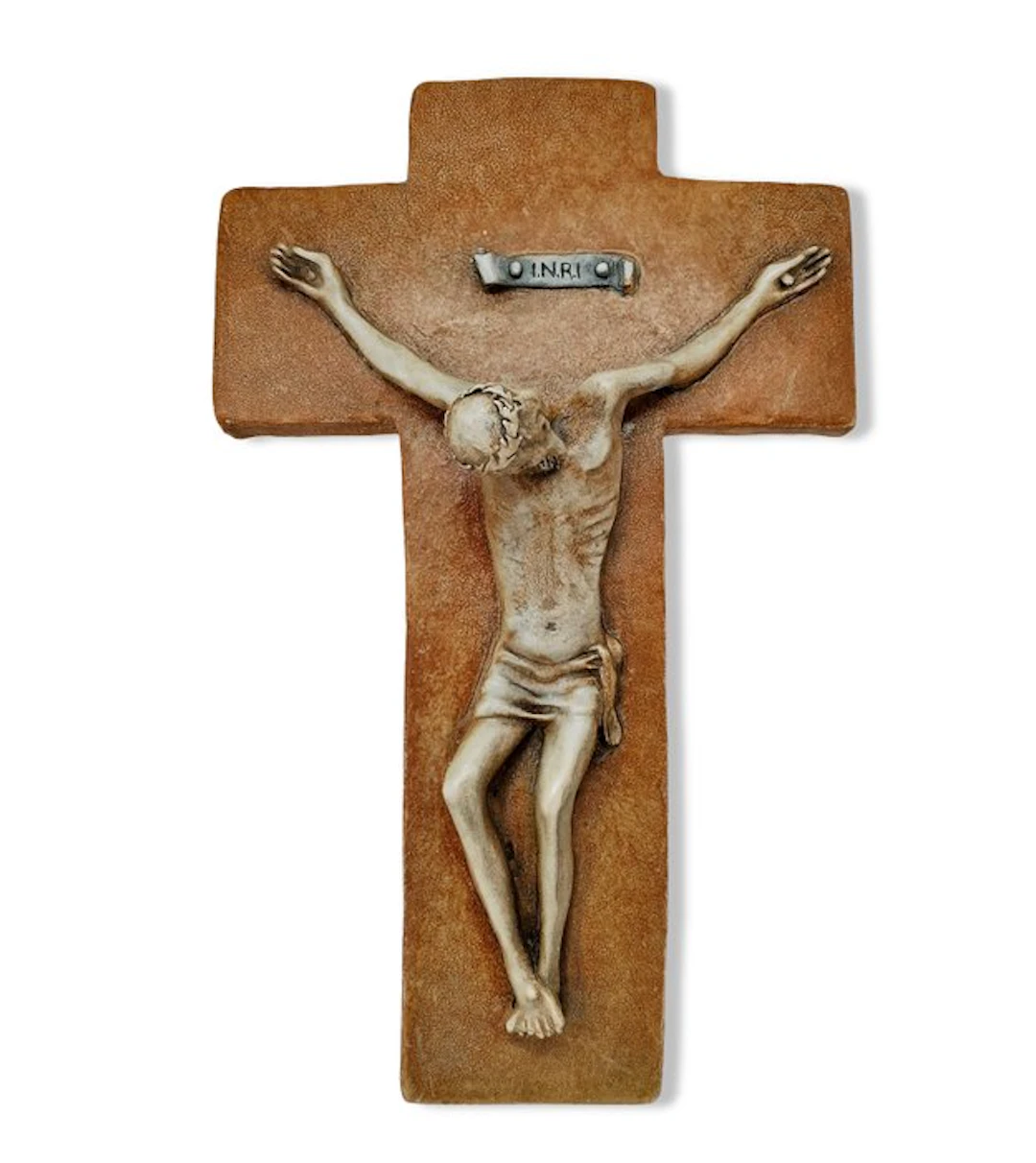 Crucifix - Faience - 1950-1960 - Pietro Melandri