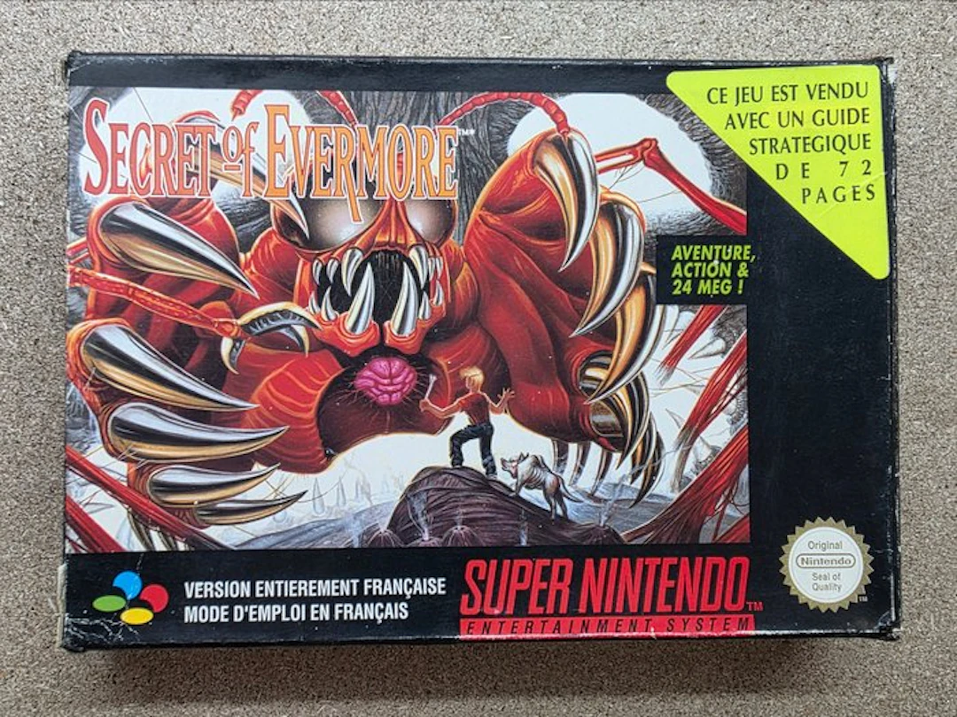 Nintendo - Snes - Secret Of Evermore - PAL Version - 1st...